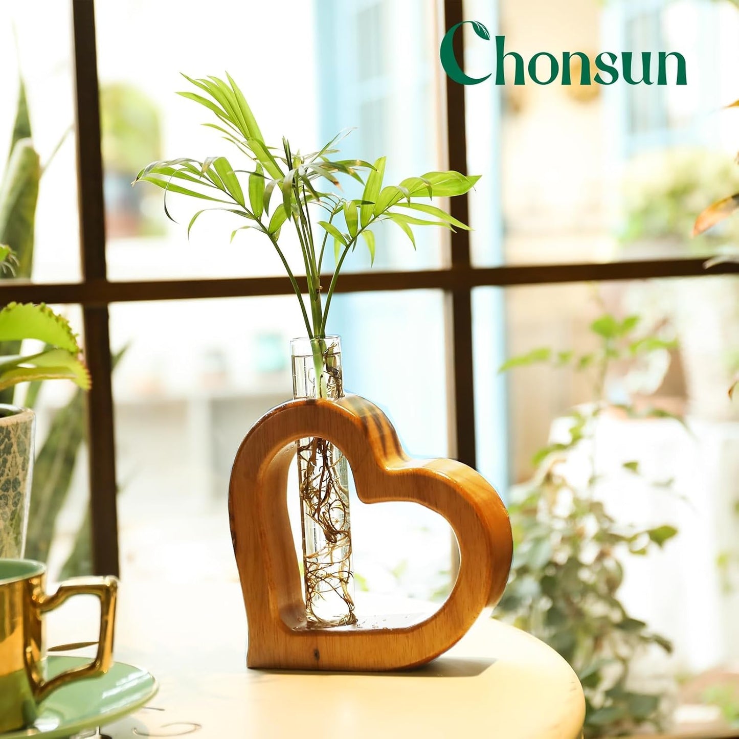 Plant Propagation Stations Plant Terrariums Wall Hanging Planters Plants Stand Indoor with Glass Test Tube Planter Wall Decor Gifts for Girl Women Mom