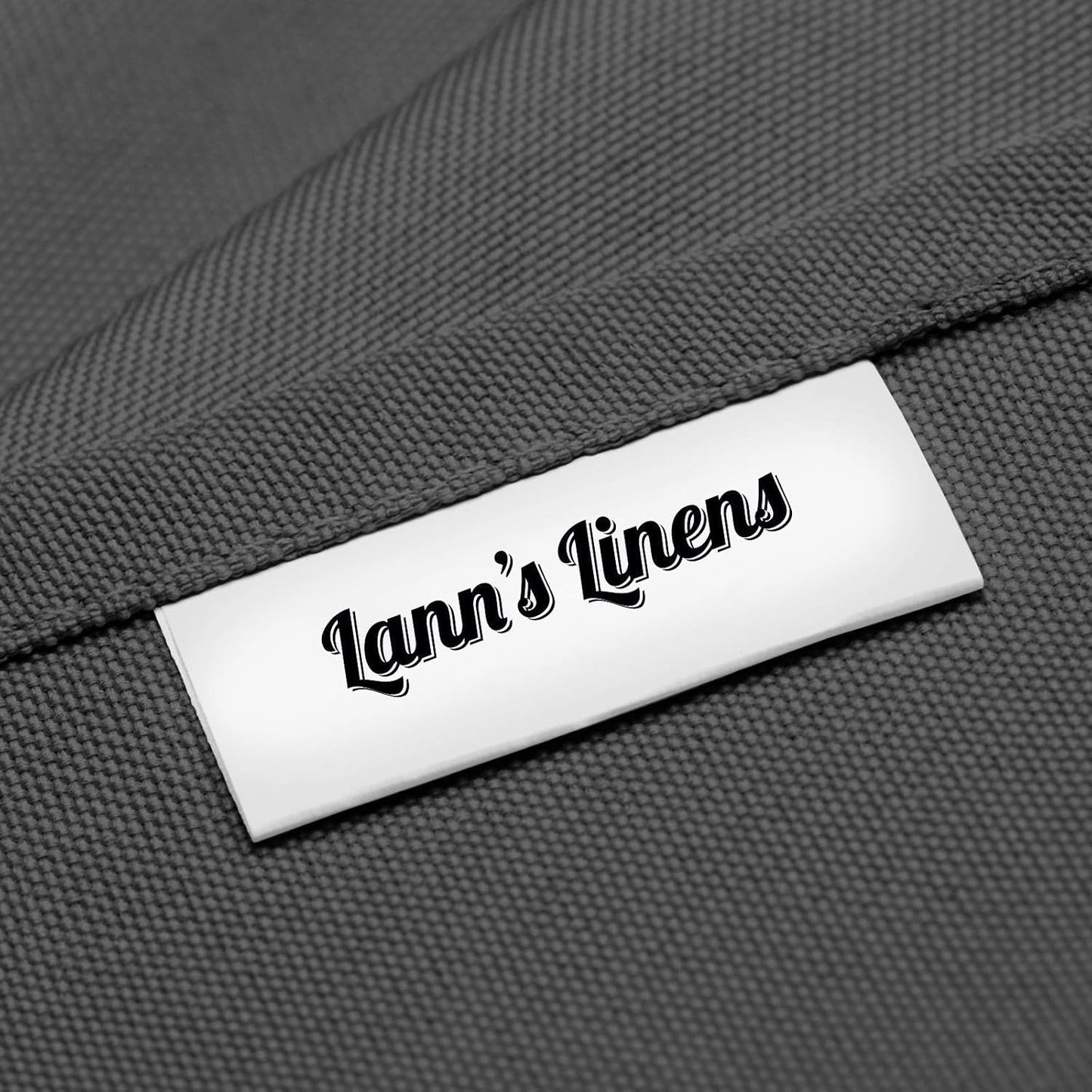 Lann's Linens - 10 Premium 90" x 132" Tablecloths for Wedding/Banquet/Restaurant - Rectangular Polyester Fabric Table Cloth - Dark Gray