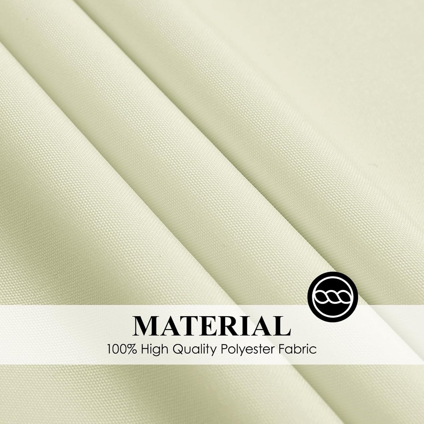 Round Tablecloth 132 Inch 8 Pack Ivory Tablecloths Washable Decorative Linen Polyester Table Clothes Cover for Dining Table Banquets Buffet Parties and Wedding