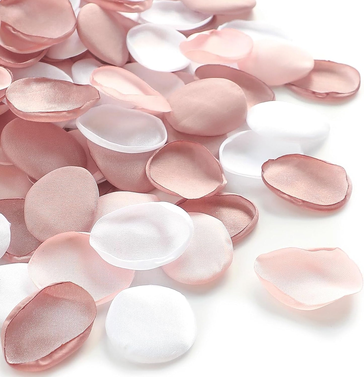 Floroom 300pcs Rose Petals Dusty Rose Blush Faux Silk Flower Petals for Wedding Flower Girl Basket Aisle Scatter Dinner Table Centerpieces Party Confetti Bridal Shower Romantic Night Decoration