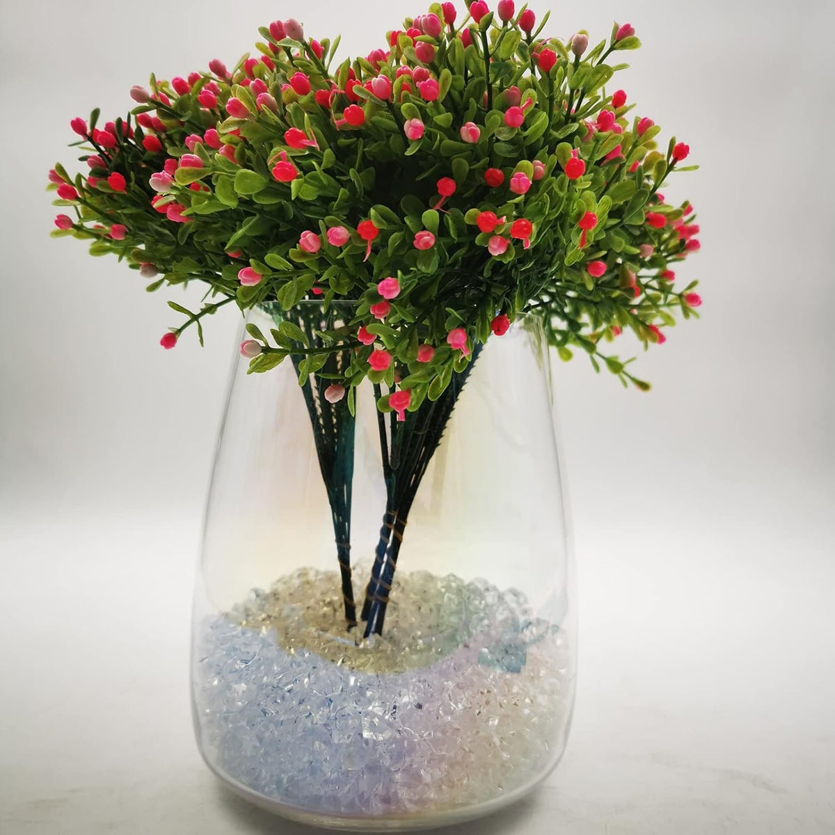Fake Crushed Ice Cubes, Vase Fillers, 150 pcs 16*22 mm Fake crushed Ice Cubes Artificial Acrylic Crystal Rocks Diamonds for Vase Fillers, Party Favor, Wedding Decoration (0.86*0.62inch,Clear)