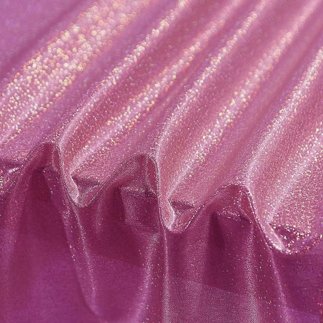 Fitable Sequin Tablecloth for Parties 54x54 Inch - Sparkle Glitter Table Cloth Laser Square Overlay for Wedding Baby Shower Ceremony Birthday Holiday Banquet Decor, Fuchsia