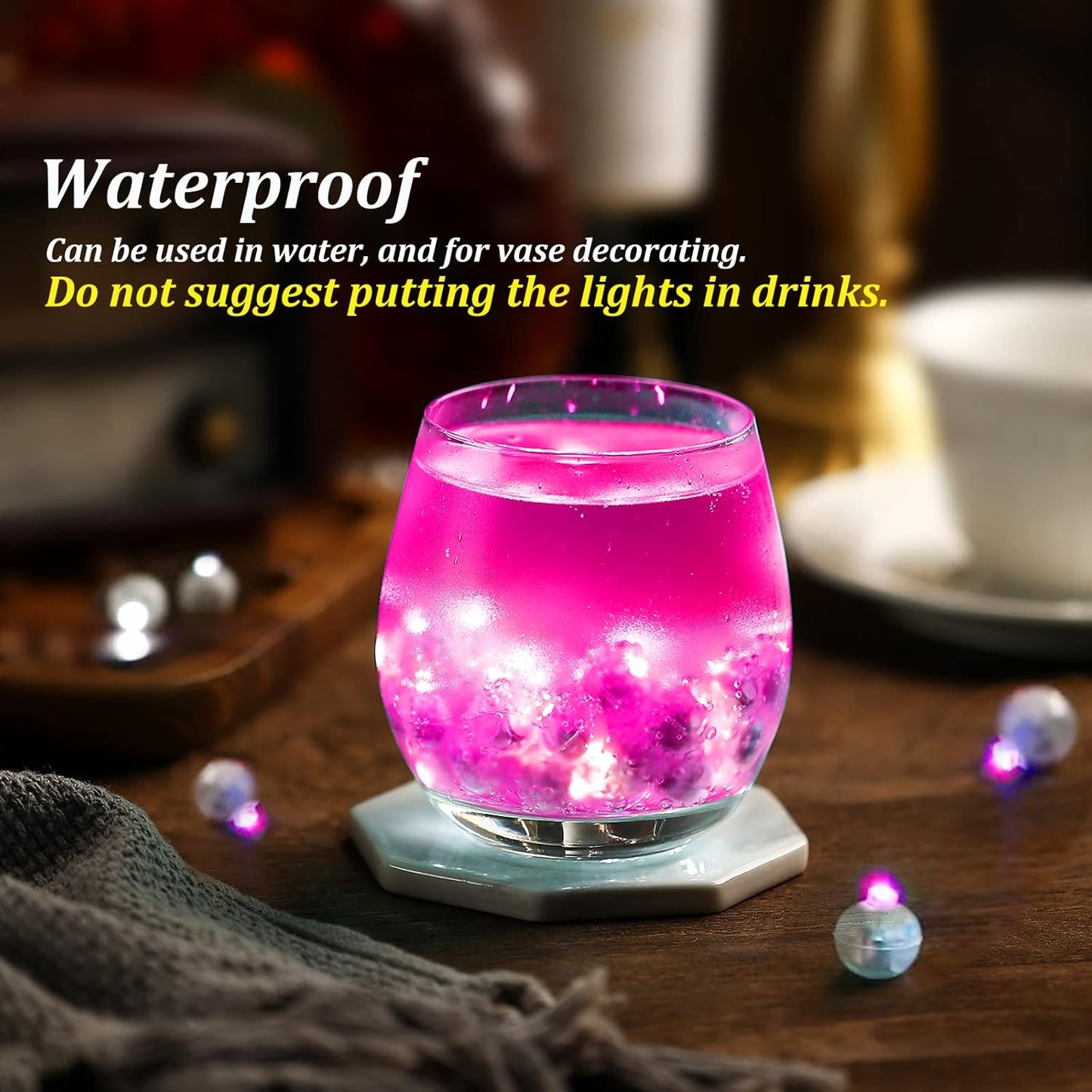100PCs Mini Led Lights, Led Balloons Light for Neon Party Lights, Paper Lanterns, Easter Eggs, Birthday Party, Wedding, Halloween, Christmas Decoration (Glow Steadily Pink)