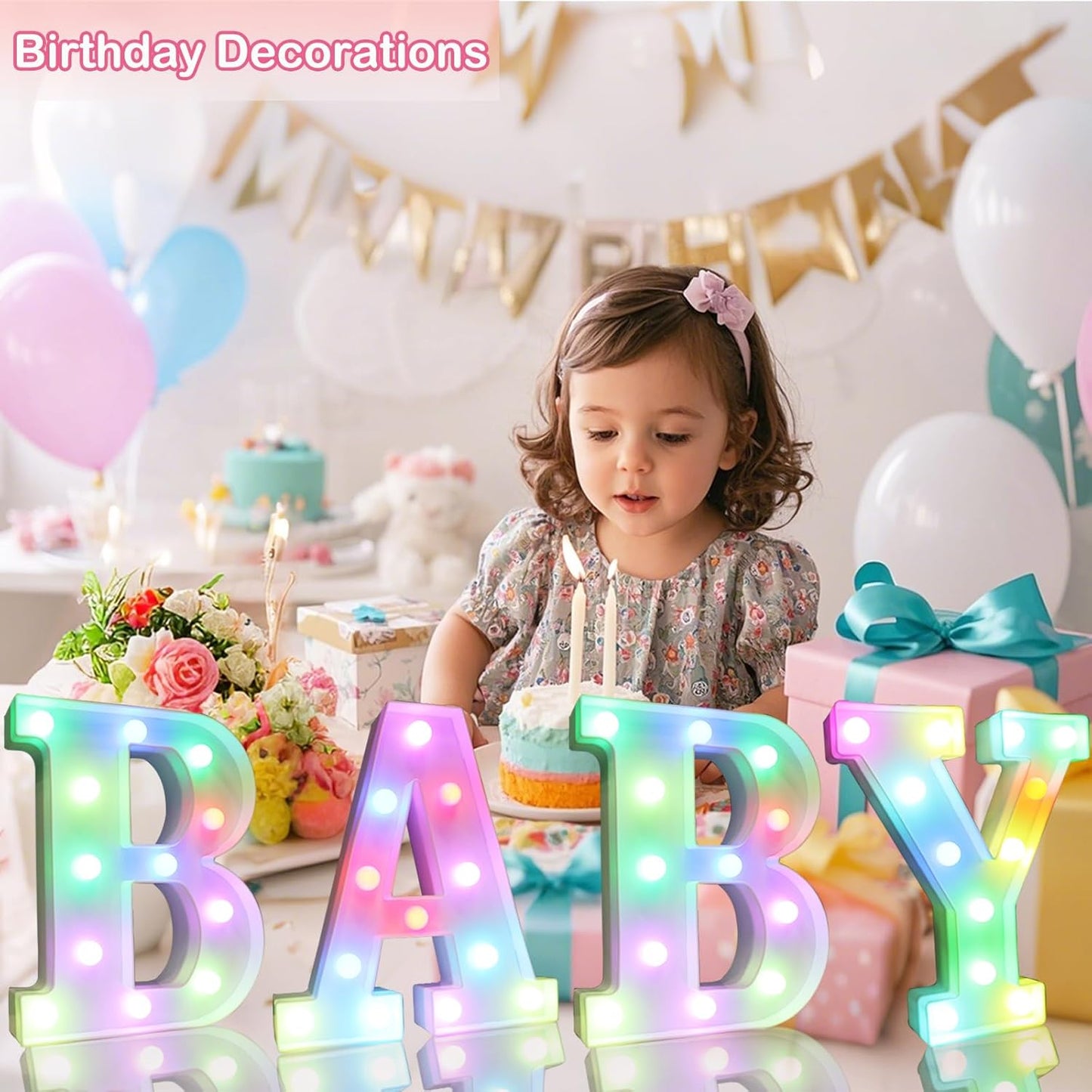 Light Up Colorful LED Marquee Letter lights, 18 Colors Changing Alphabet Letters Sign with Remote Timer for Night Light Girls Bedroom Wedding Birthday Party Lamp Christmas Home Bar Decor- Colorful Z