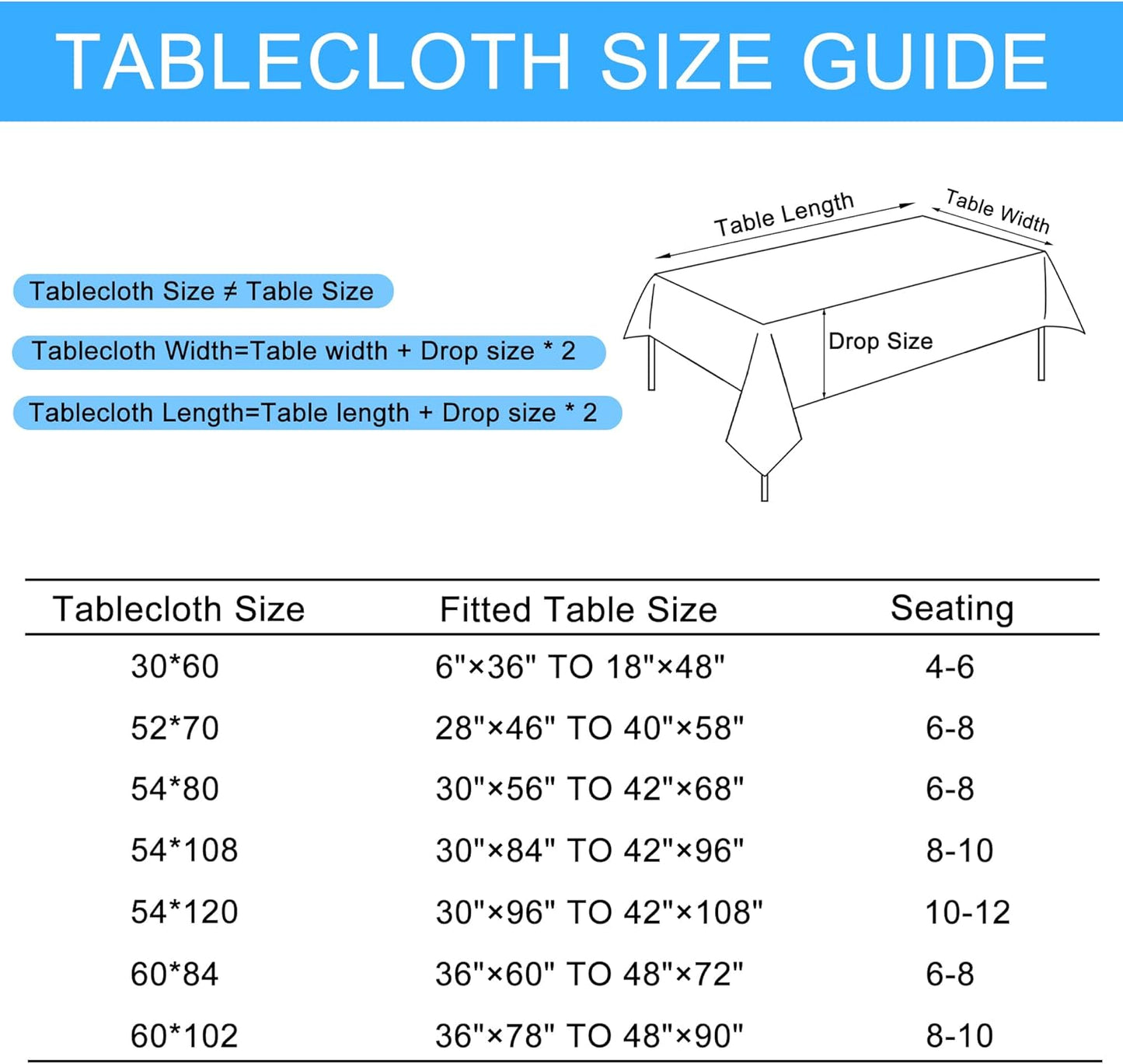 Hiasan 2 Pack Faux Linen Rectangle Tablecloth - Wrinkle and Stain Resistant Washable Table Cloth for Kitchen Dining Room Holiday Table Cover for Party Dinner, Champagne, 52 x 70 Inch