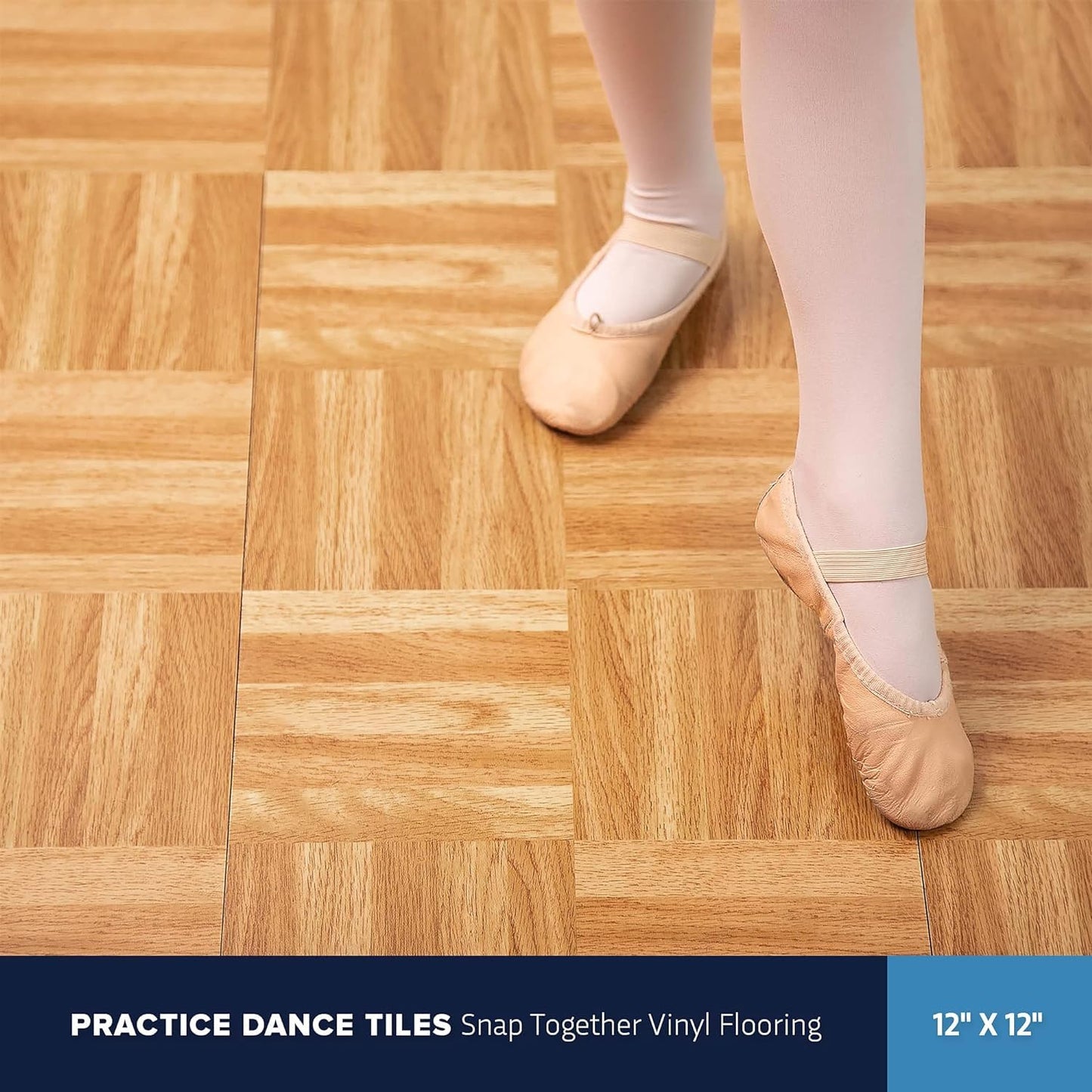 IncStores 12" x 12" Practice Dance Tiles (White, 36-12"x12" Tiles)