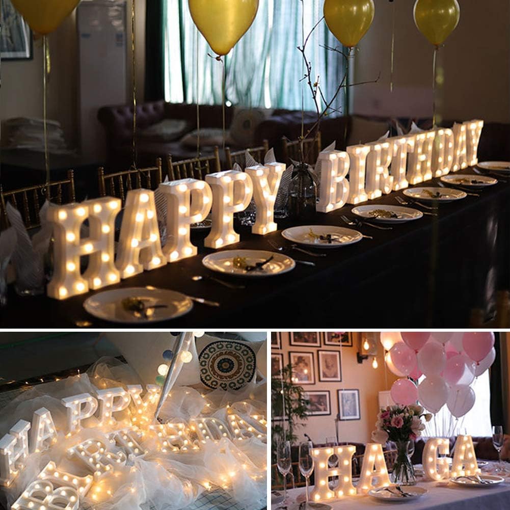 MUMUXI Marquee Light Up Letters | Large Light Up Numbers | Battery Powered and Bright with Every Letter of The Alphabet | for Wedding, Birthday, Party, Celebration, Christmas or Home Decoration (J)