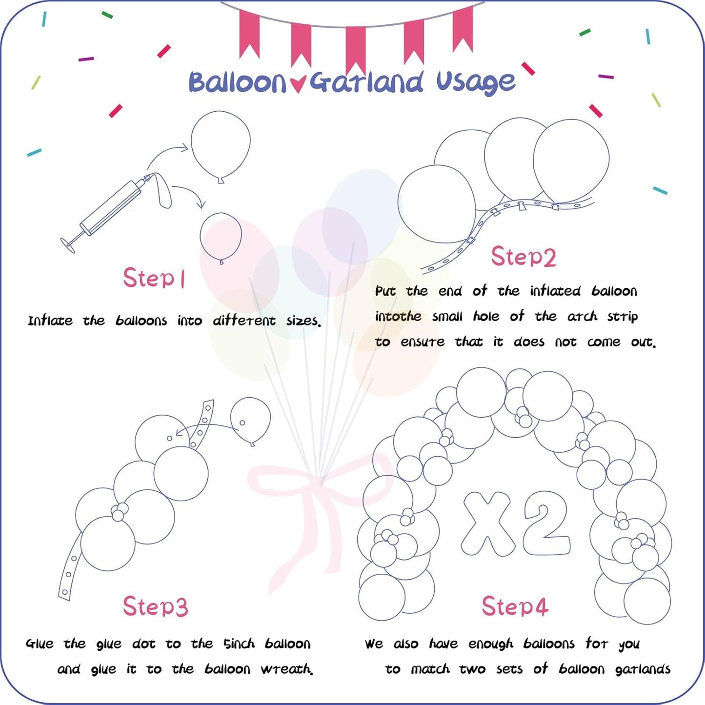412pcs Clear Balloon Garland Arch Kit 18 12 10 5 Inch Different Sizes Matte Latex Crystal Transparent Balloons for Baby Shower Birthday Wedding Graduation Anniversary Party Decoration