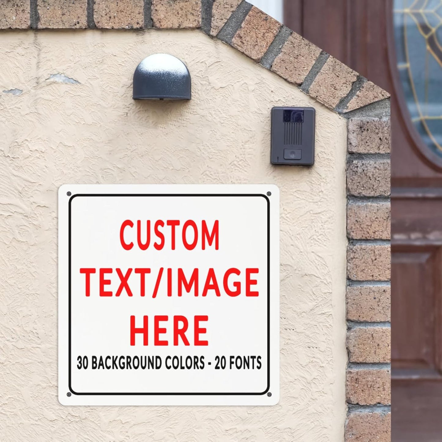 Custom Sign Personalized Custom Metal Sign, Customize For Office, Business, Workplace, Office, Home, Delivery Signs 12x12