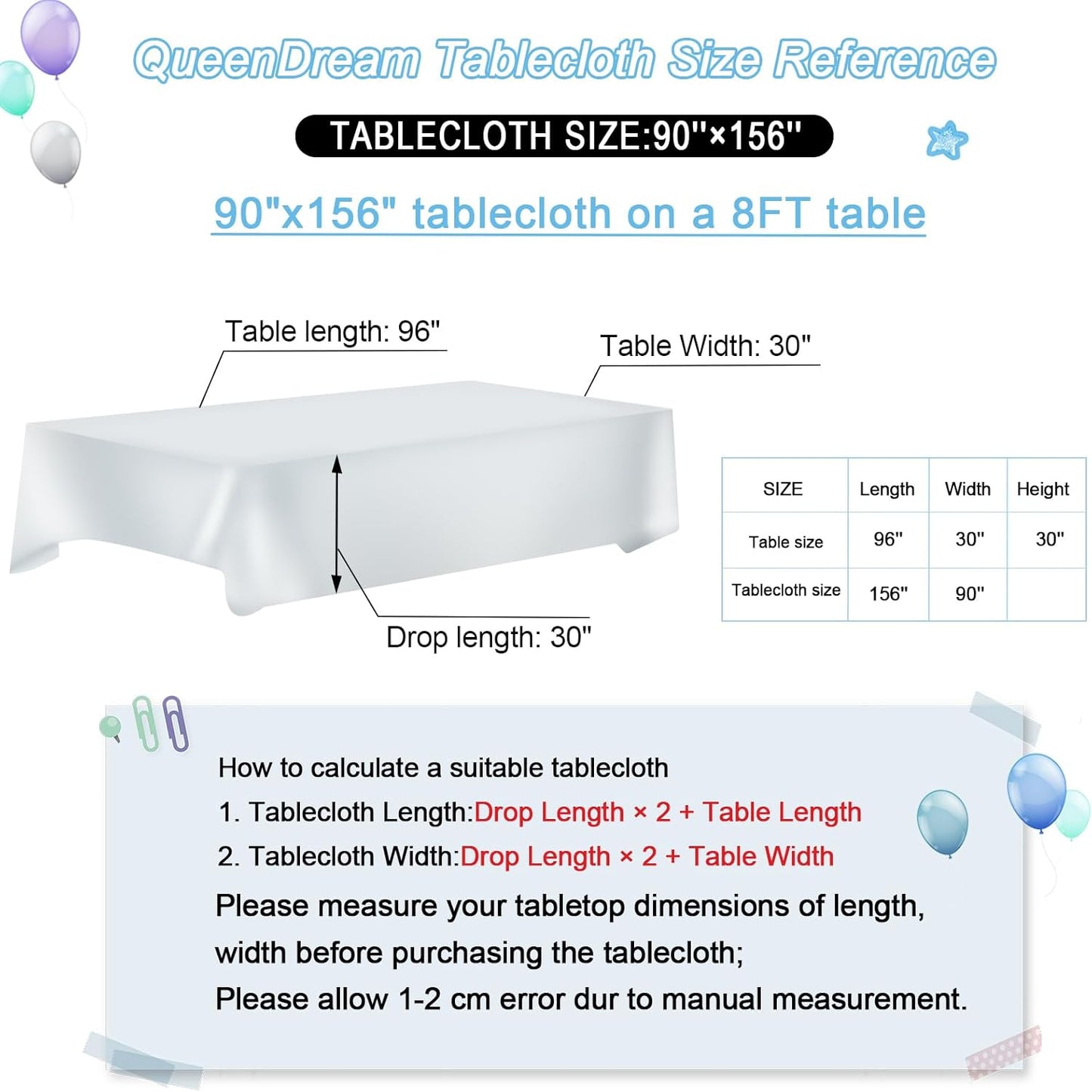 QueenDream Tablecloth 90x156 Rectangle Sequin Tablecloth Silver Wedding Table Linens Glitter Birthday Bridal Party Indoor Outdoor Decorations