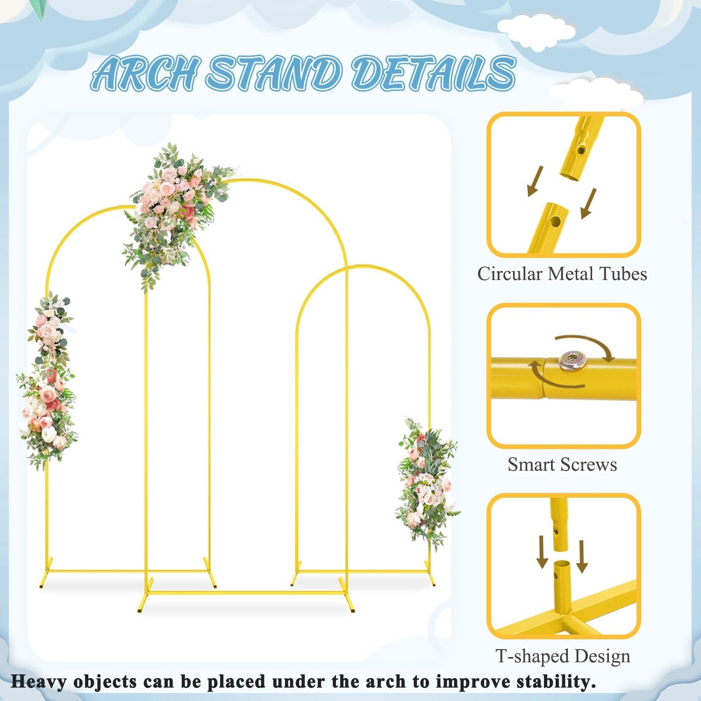 Arch Stand and Cover Set 6FT 6.6FT 7.2FT Arched Backdrop Stand with Spandex Fitted Arch Cover Gold Arch Frame Stand Backdrop for Party Supplies Sage Green Arch Covers for Wedding Anniversary Decor
