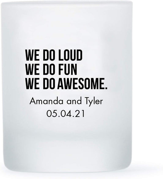 WEDDINGSTAR Personalized 3oz Frosted Shot Glass Customizable Full Color Print - 48 pack