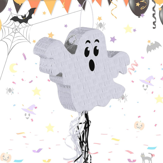 Leitee Halloween Pinatas Spooky Ghost Pinata Halloween Mexican Pinatas for Kids Boys Girls Birthday Party Carnival Festival Decor Supply, 15.8 x 11.8 x 3.2 Inch(Shock)