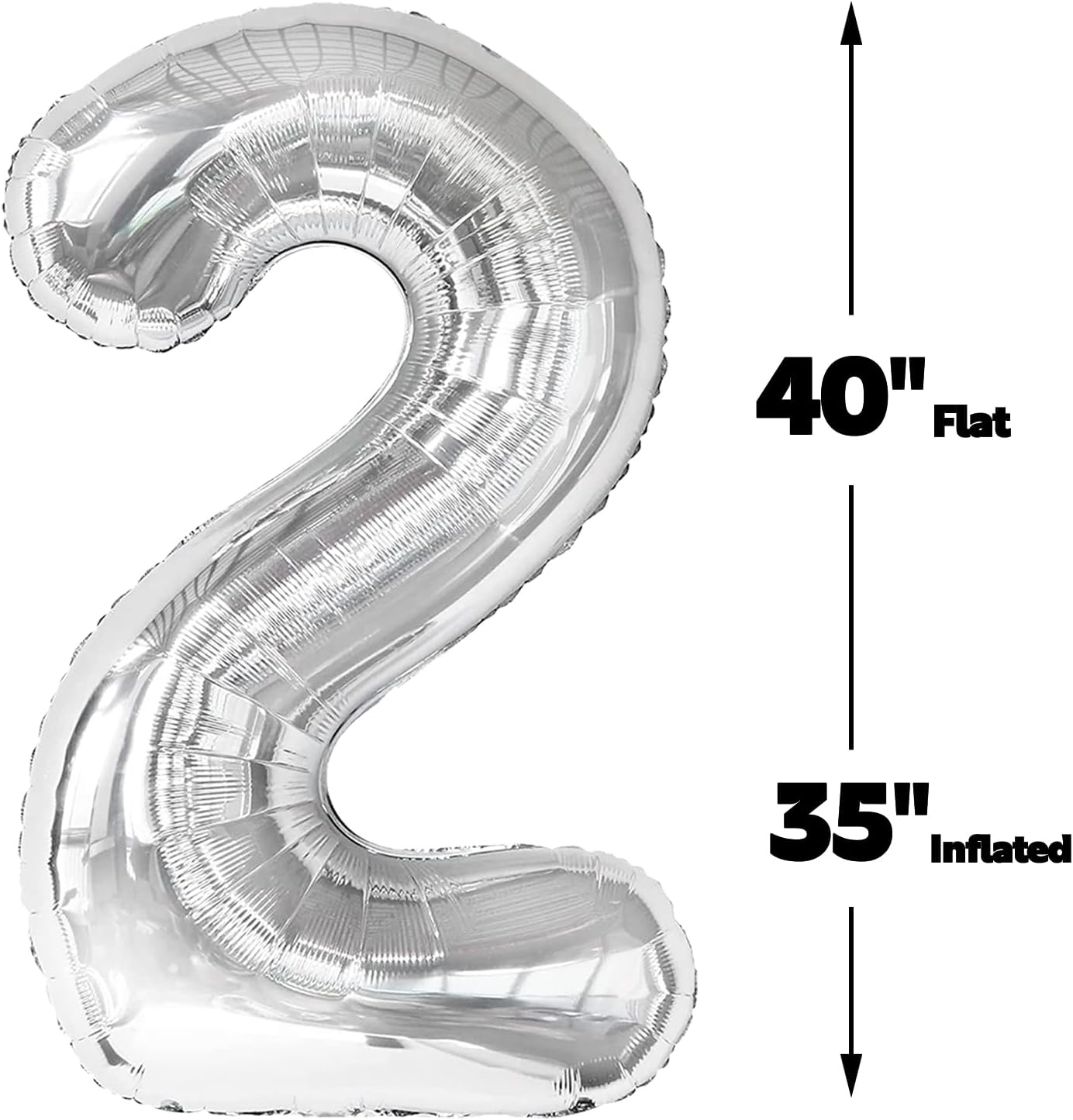 40 Inch Big Silver Number 22 Balloon Birthday Decoration, Number 22 Helium Balloon 22 Celebration, Boy Girl Baby Anniversary Party Graduations Supplies Decorations