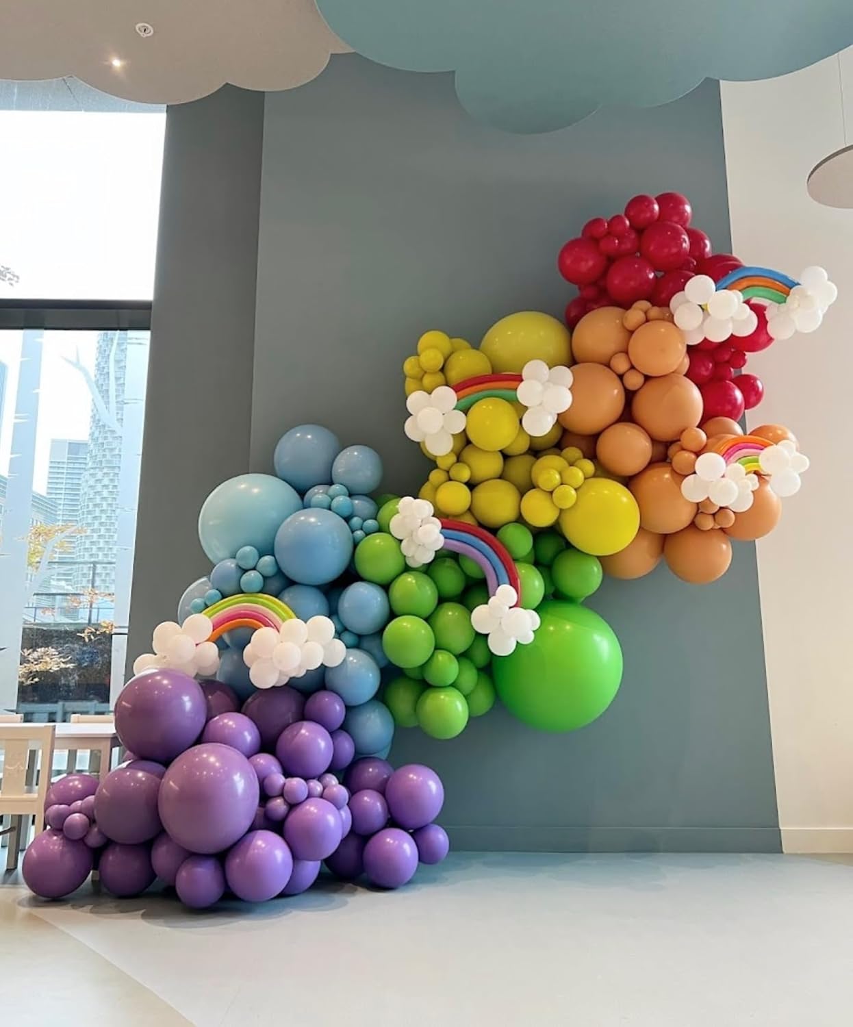 Paready Green Purple Balloons Set, 50 Pcs Colorful Balloon, 12 Inch Red Orange Blue Latex Party Balloons Helium for Turtle Themed Kids Boys Birthday Party Supplies Decorations