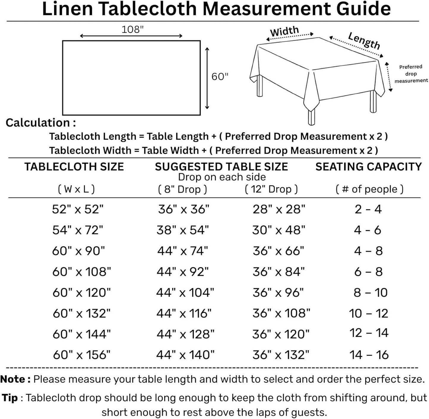 Solino Home Linen Tablecloth 60 x 108 Inch - Classic Hemstitch 100% Pure Linen Pink Table Cloth for Rectangle Tables - Machine Washable Tablecloth for Halloween