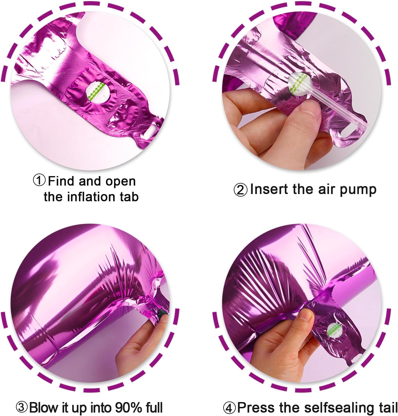 Rosy Purple Helium Number Balloon 40 Inch, Giant Foil Rosy Purple Number 0 Birthday Balloons, Large Numbers 10 20 30 40 50 60 70 80 90 100 2026, Party Celebration Supplies Decorations
