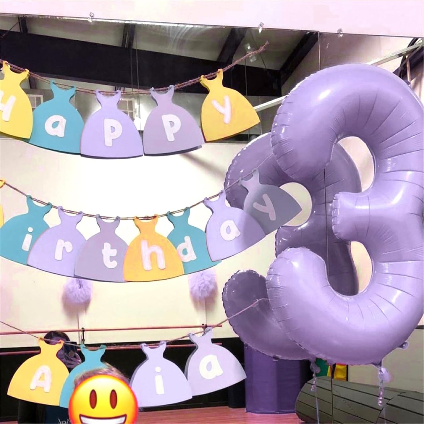 40 Inch Balloon Number 7 Pastel Purple, Large Mylar Foil Light Purple Number Seven Balloons Set for Girls Women, Dusty Lilac Globos de Numero 7 Helium Balloons for Girls 7th Birthday Party Decorations