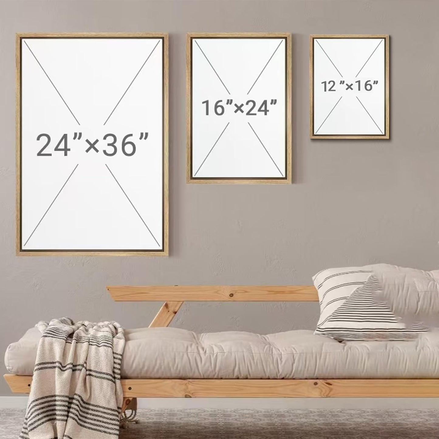 myusuar 3 Piece Large Modern Abstract Canvas Framed Wall Art For Living Room, Dearm Cloud Minimalist Wall Art Decor Posters Prints For Bedroom Office, 12x16in