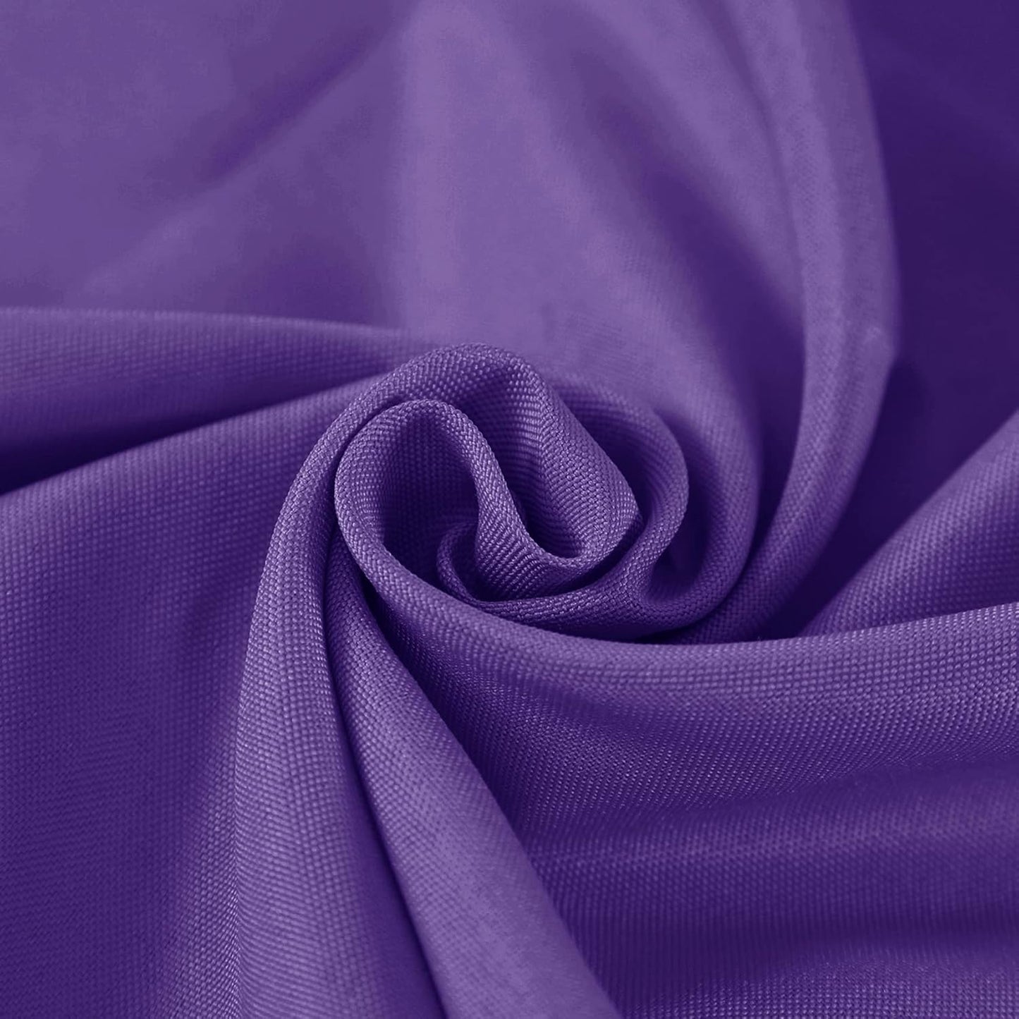 Fokitut 2 Pack Waterproof Round Tablecloth, 132 Inch, Stain Resistant and Wrinkle Polyester Table Cloth, Fabric Table Cover for Kitchen Dining, Wedding, Party, Holiday Dinner-Purple