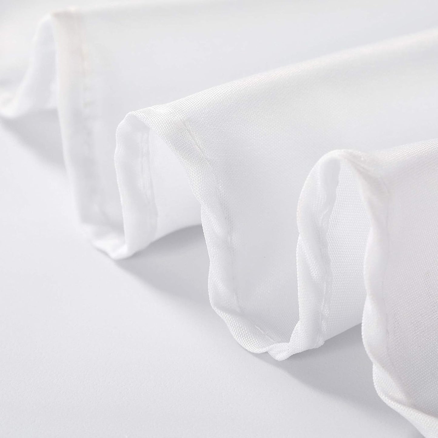 Cupuamon 90 inch Round Tablecloth Washable Polyester Table Cloth Decorative Table Cover for Wedding Party Dining Banquet（90 inch,White）