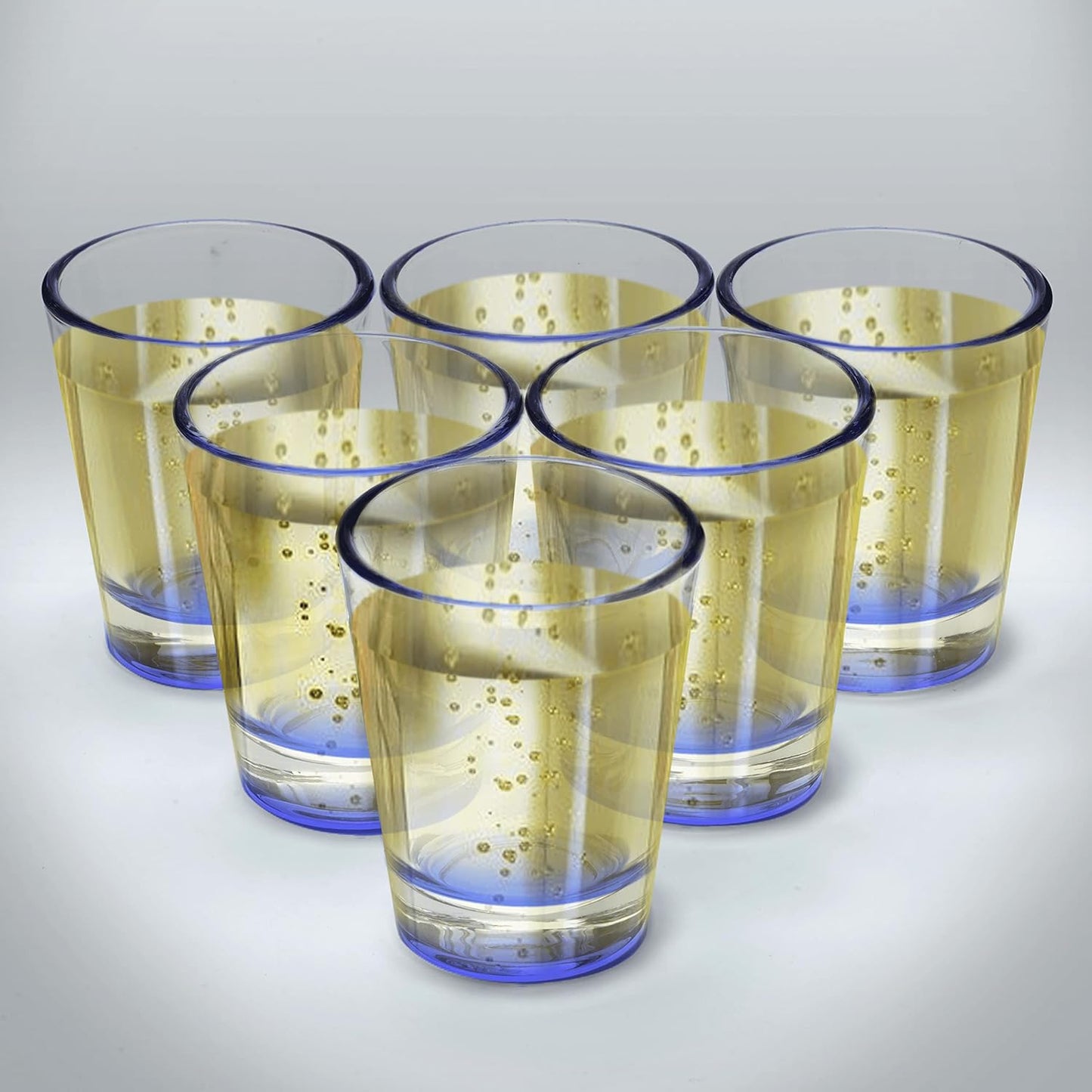 DISCOUNT PROMOS Shot Glasses Set 1.75 oz. Set of 10 Bulk Pack, Wedding Favor, Birthday Party, Tequila Shot Glasses, Vodka Shot Glass - Black Bottom Color