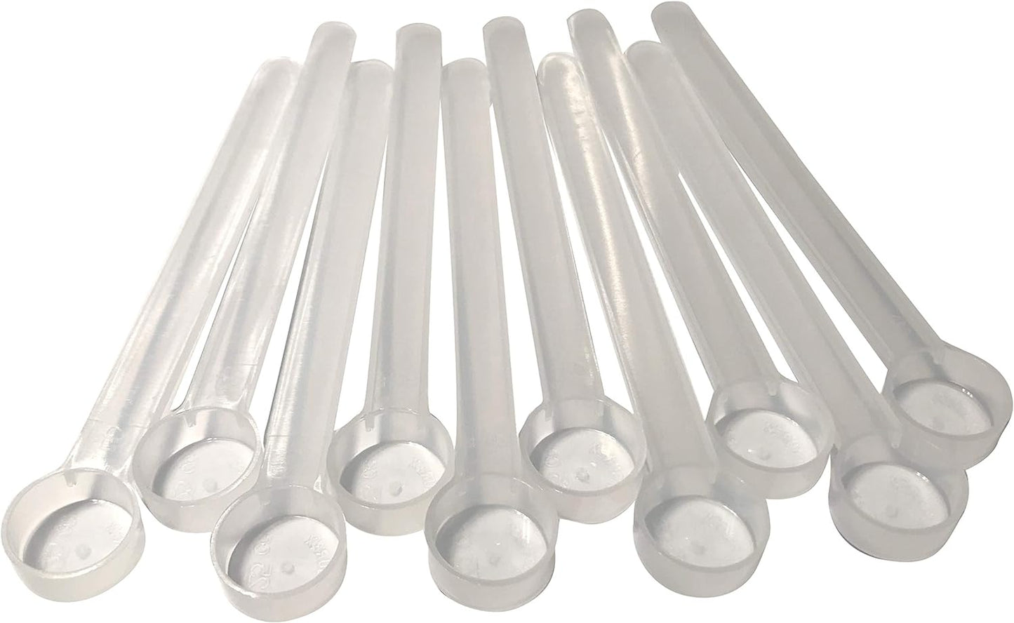1/4 Teaspoon (1.25 mL) Long Handle Scoop for Measuring Coffee, Pet Food, Grains, Protein, Spices and Other Dry Goods (Pack of 10)