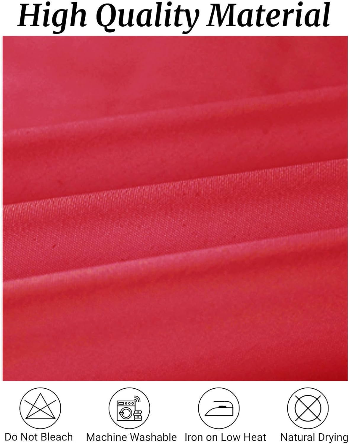 Fokitut 6 Pack Round Tablecloth, 90 Inch, Stain Resistant and Wrinkle Polyester Table Cloth, Fabric Table Cover for Kitchen Dining, Wedding, Party, Holiday Dinner-Red