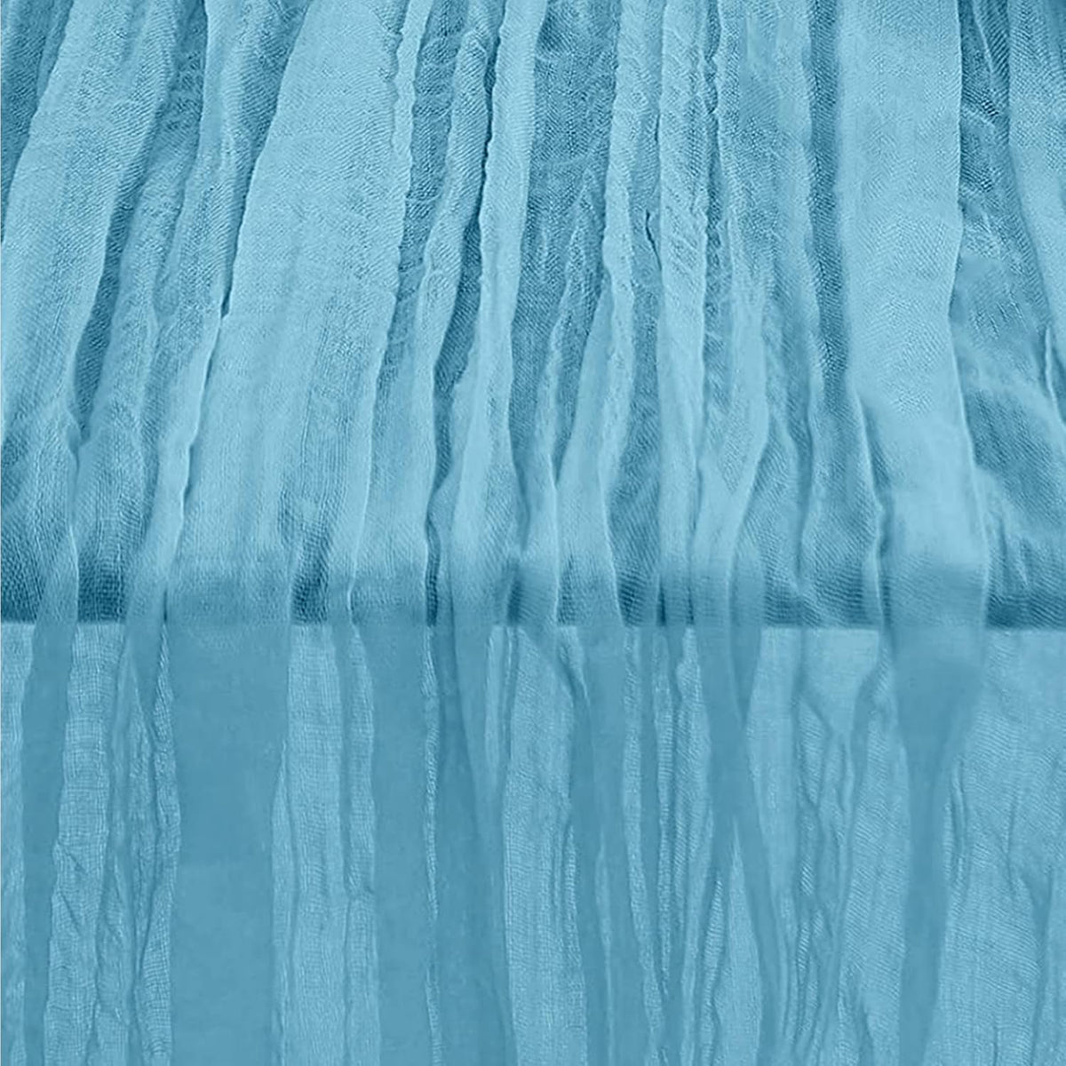 6 Pack Baby Blue Cheesecloth Table Runner 35x120 Inch 10Ft Rustic Gauze Cheese Cloth Table Runner Sheer Cheesecloth Table Runners for Wedding Party Bridal Shower Decoration