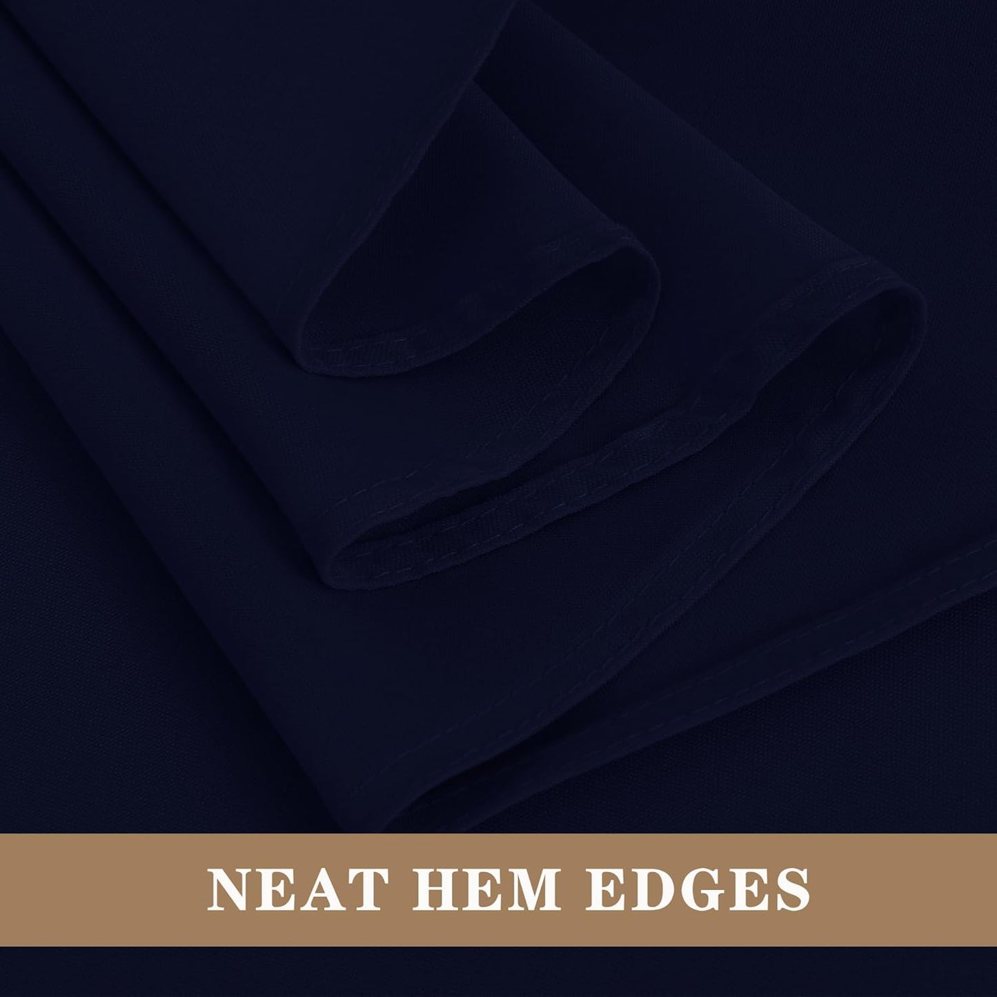 Fitable Navy Rectangle Tablecloths for 6 Foot Tables, 6 Pack - 70 x 108 Inches - Stain Resistant and Washable Table Clothes, Polyester Fabric Table Covers for Wedding, Party, Banquet, Buffect