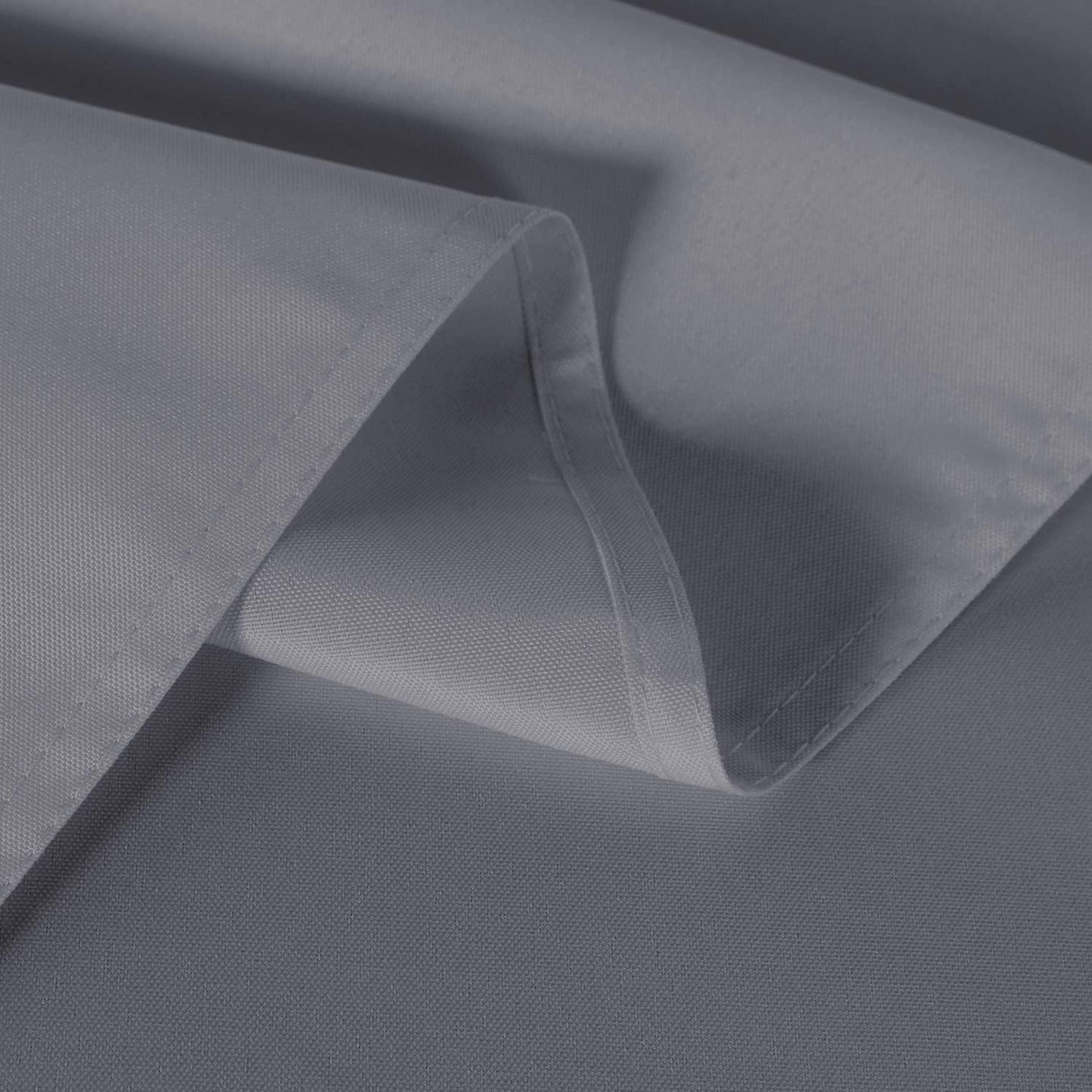 sancua 2 Pack Light Grey Tablecloth 60 x 102 Inch, Rectangle 6 Feet Table Cloth - Stain and Wrinkle Resistant Washable Polyester Table Cover for Dining Tables, Buffet Parties and Camping