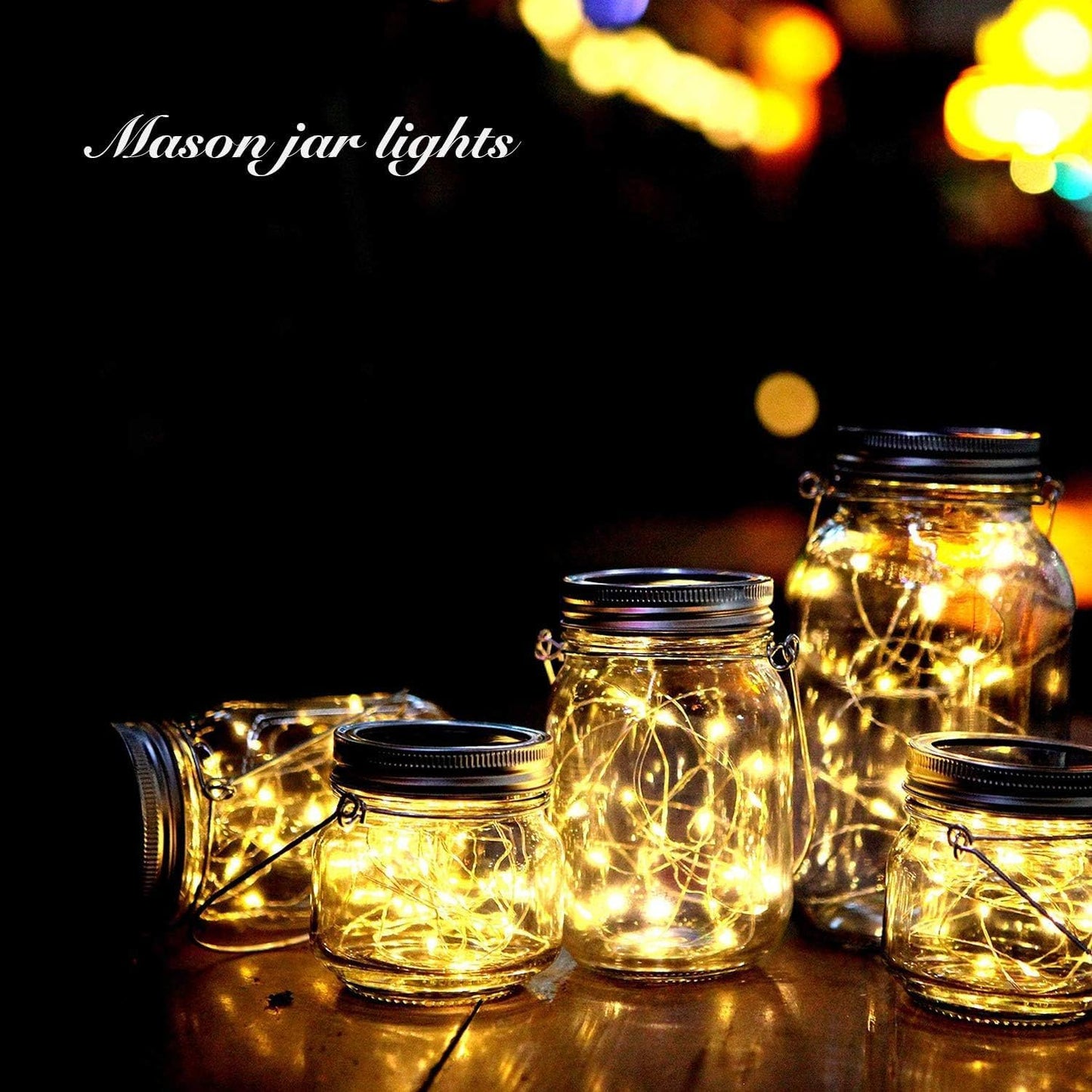 12 Pack Solar Mason Jar Lights for Outside, 30 LED Solar Mason Jar Lids Fairy Lights with 12 Hangers(No Jars) Outdoor Waterproof for DIY Patio Garden Yard Lawn Party Wedding Decoration Warm White