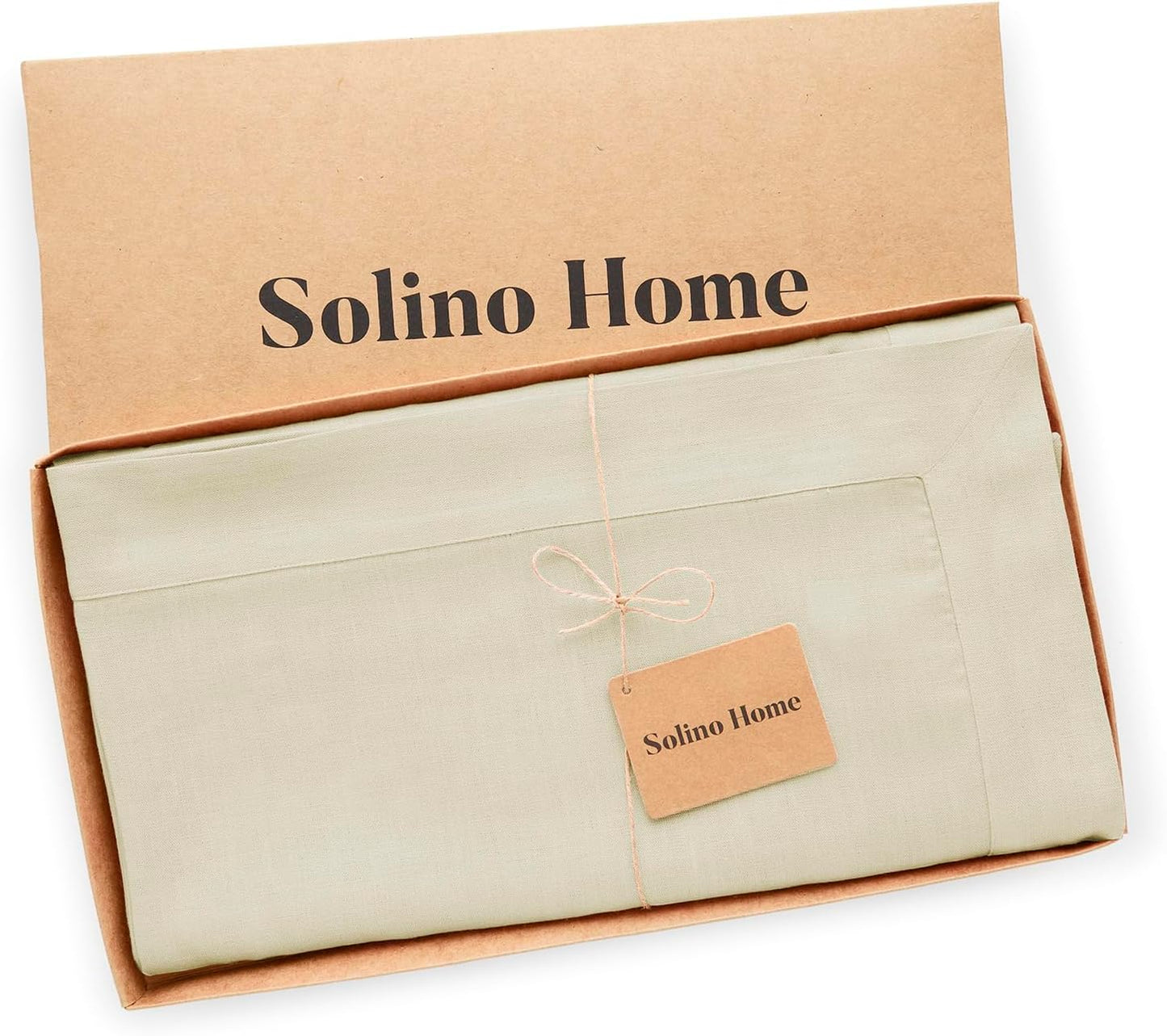Solino Home Linen Tablecloth for Rectangle Tables 60 x 90 Inch - 100% Pure Linen Birch Table Cloth - Fete, Machine Washable Cloth Tablecloth for Fall, Autumn, Thanksgiving