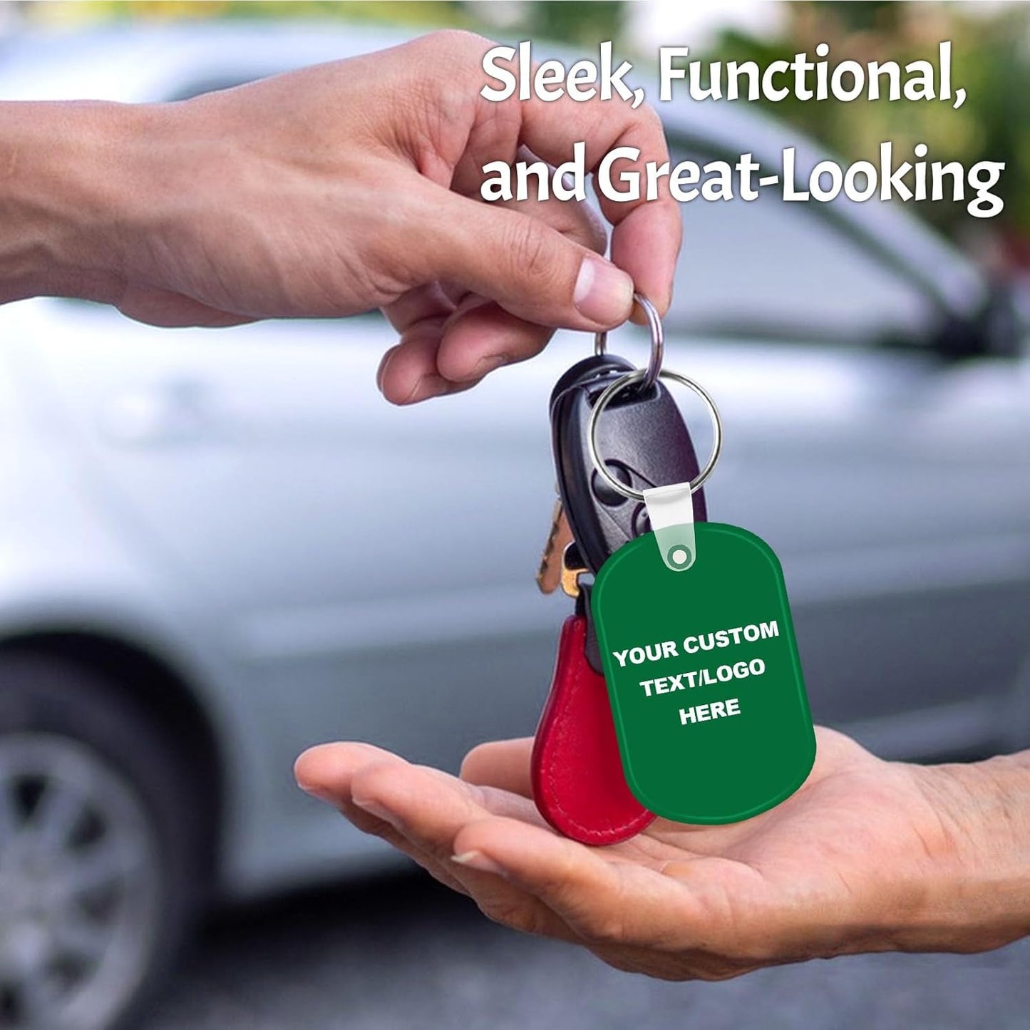 Custom Oval Soft Keychains 300 Pack, Personalized Logo, Text Bulk - Perfect for Tradeshows, Party Favors, Campaign Gifts - Customizable Key Tags