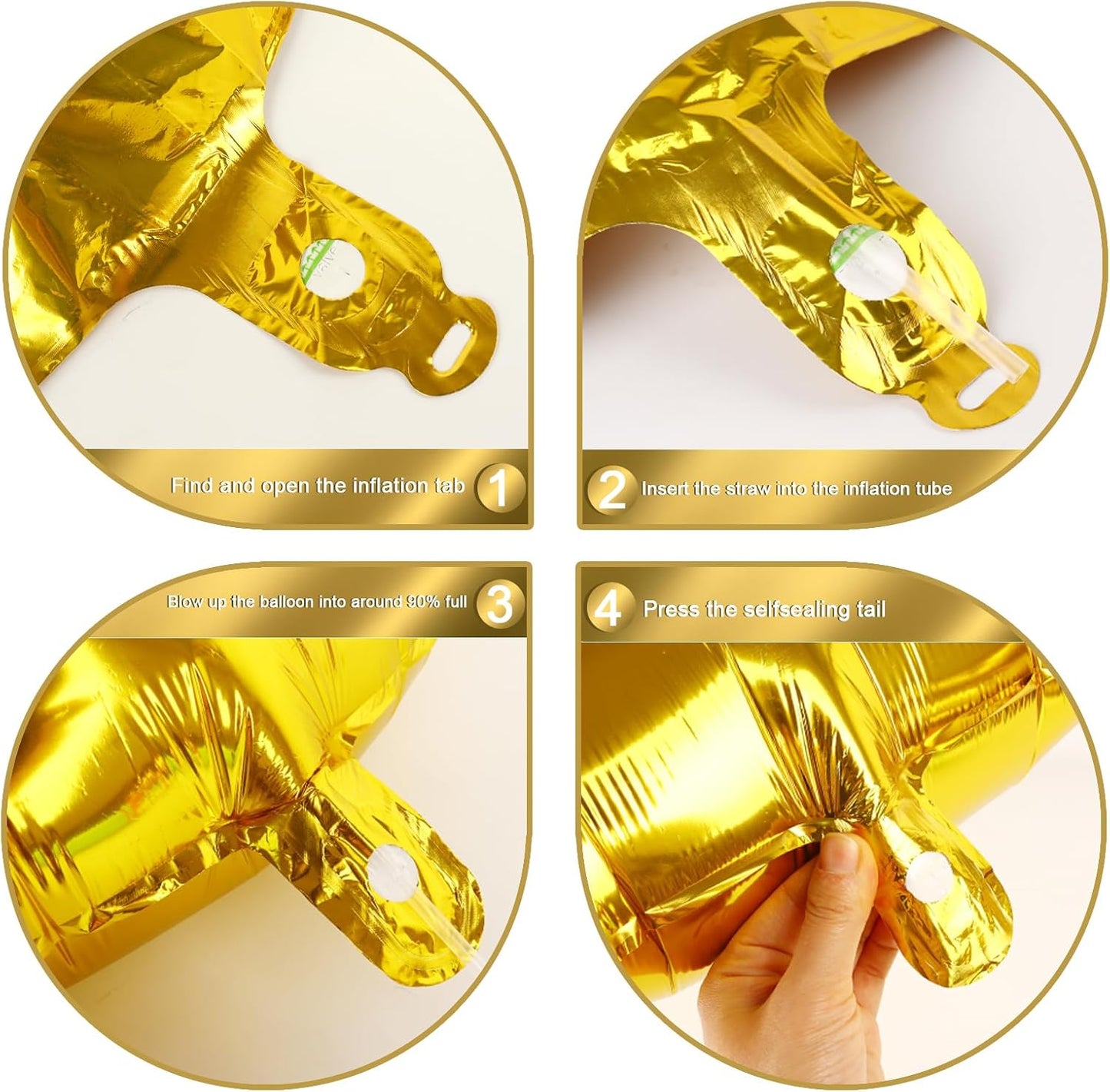 Big 40 Inch Gold 12 21 Number Balloon Birthday Decoration, Number 12 21 Helium Balloons 12 21 Celebration, Boy Girl Baby Anniversary Party Graduations Supplies