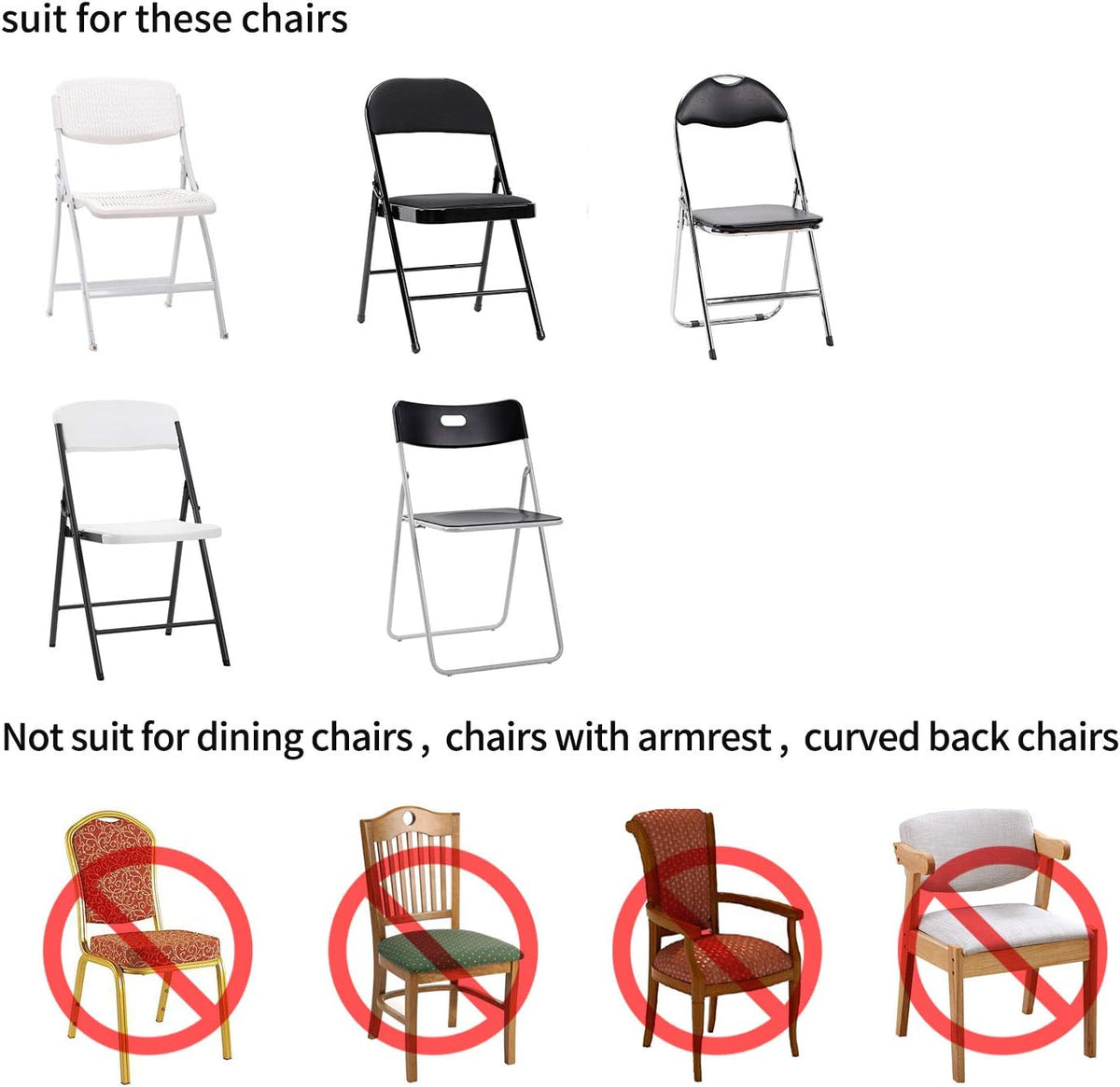 Peomeise Stretch Spandex Folding Chair Cover for Wedding Party Dining Banquet Event (Purple,25pcs)