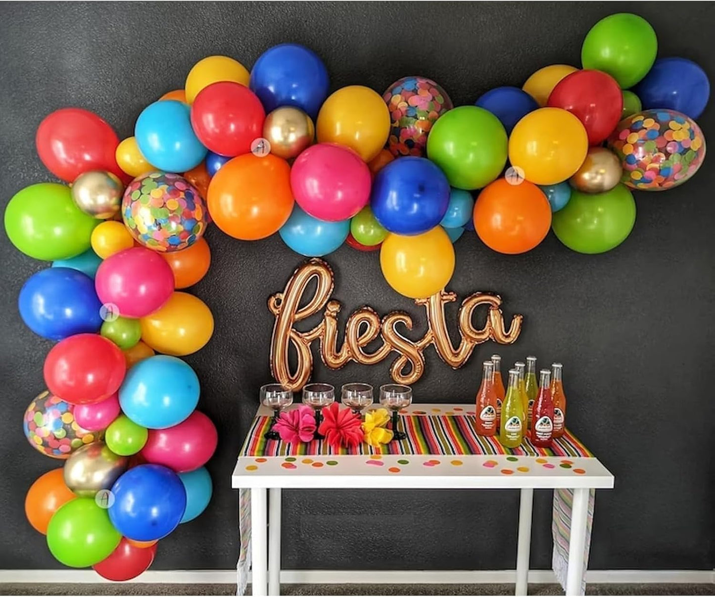 Red Yellow Blue Balloons, Rainbow Assorted Latex Balloons, 12inch Matte Blue Yellow Red Green Latex Balloons Colourful Confetti Star Balloons For Birthday Festival Carnival Circus Game Party Decor