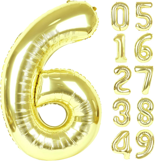 2026 number balloon Light Gold