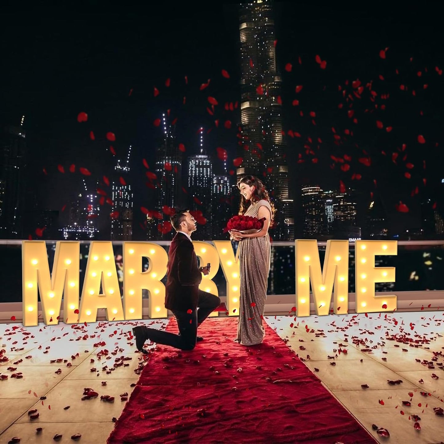 Marquee Letters 4 Feet Tall Large Light Up Letters V Happy Birthday Decorations Marry Me Engagement Party Decor Yellow Light Birthday Decorations Balloon Arch Kit Foam Sign V