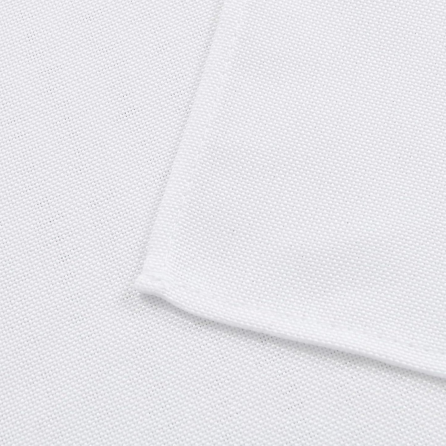 Hiasan 2 Pack Faux Linen Square Tablecloth - Wrinkle and Stain Resistant Washable Table Cloth for Kitchen Dining Room Holiday Table Cover for Party Dinner, White, 54 x 54 Inch