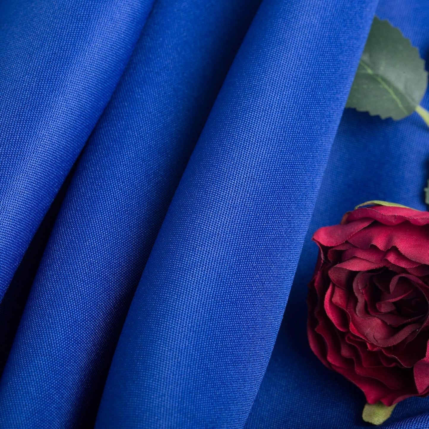 Ascoza 2pack 70 Inch Royal Blue Round Tablecloth in Washable Polyester Fabric for Wedding/Banquet/Restaurant/Parties