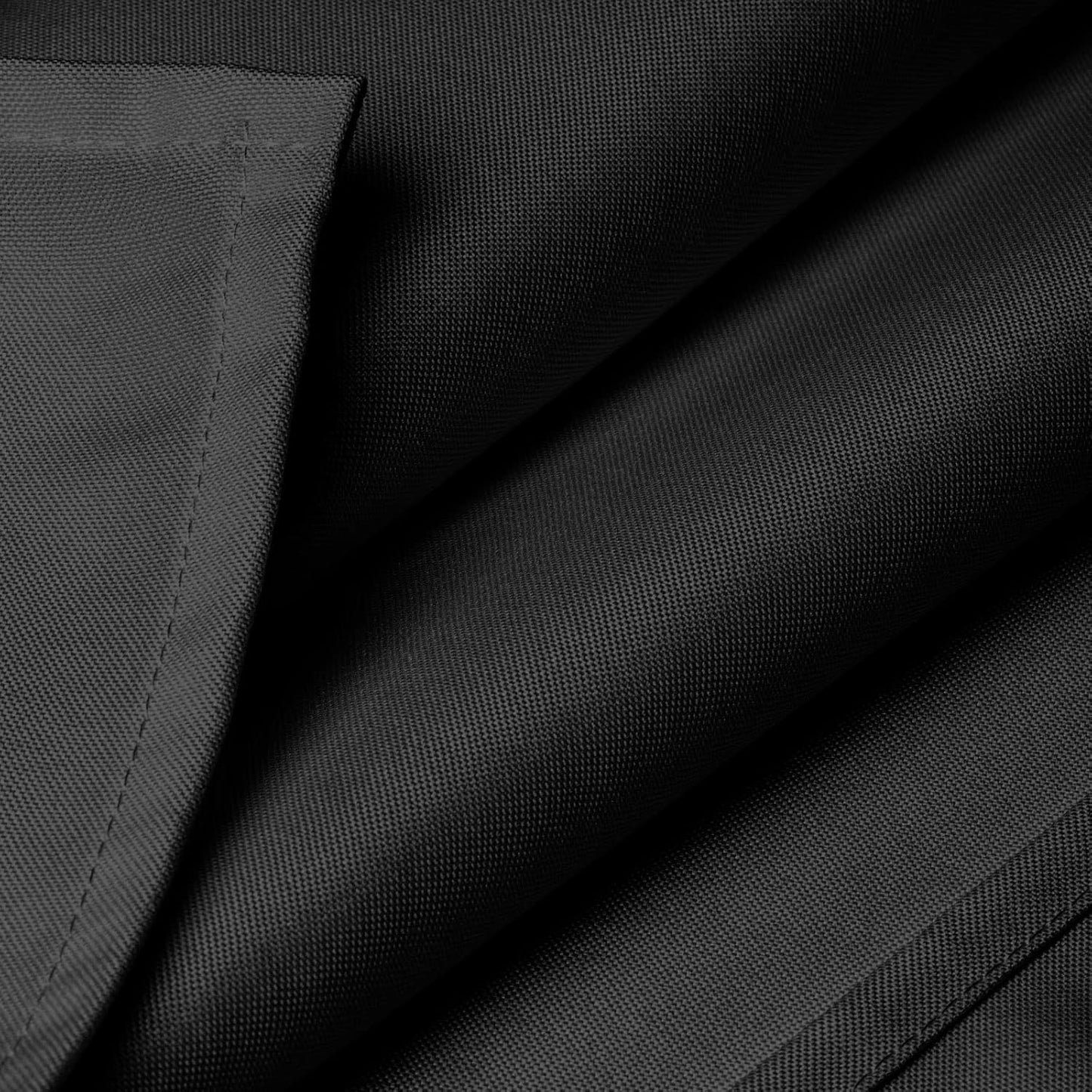 Lann's Linens - 70" Square Premium Tablecloth for Wedding/Banquet/Restaurant - Polyester Fabric Table Cloth - Black