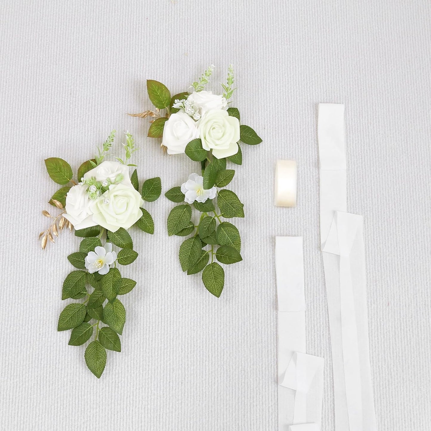 10 Wedding Aisle Decorations for Wedding Ceremony White Wedding Chair Decorations Flowers for Wedding Aisle Decor Church Pew Decorations