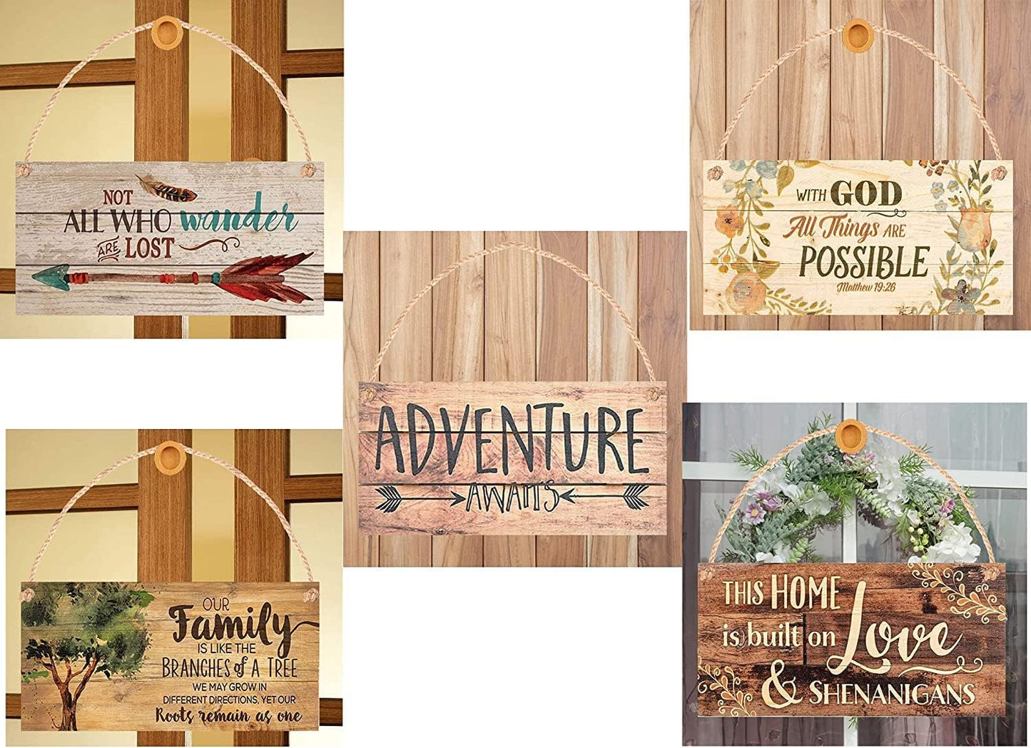 Rustic Wooden Wedding Sign - Open Bar Art Decor for Kitchen, Cafe, Pub - 8x12 INCH