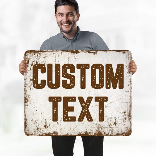 Custom Sign, Custom Street Sign, 11 Font Colors, 13 Font Styles, 4 Hole Options, 22 Sizes, 24x30 Inches, Rust Free DiBound, Fade Resistant, Made in USA by My Sign Center (Rustic)