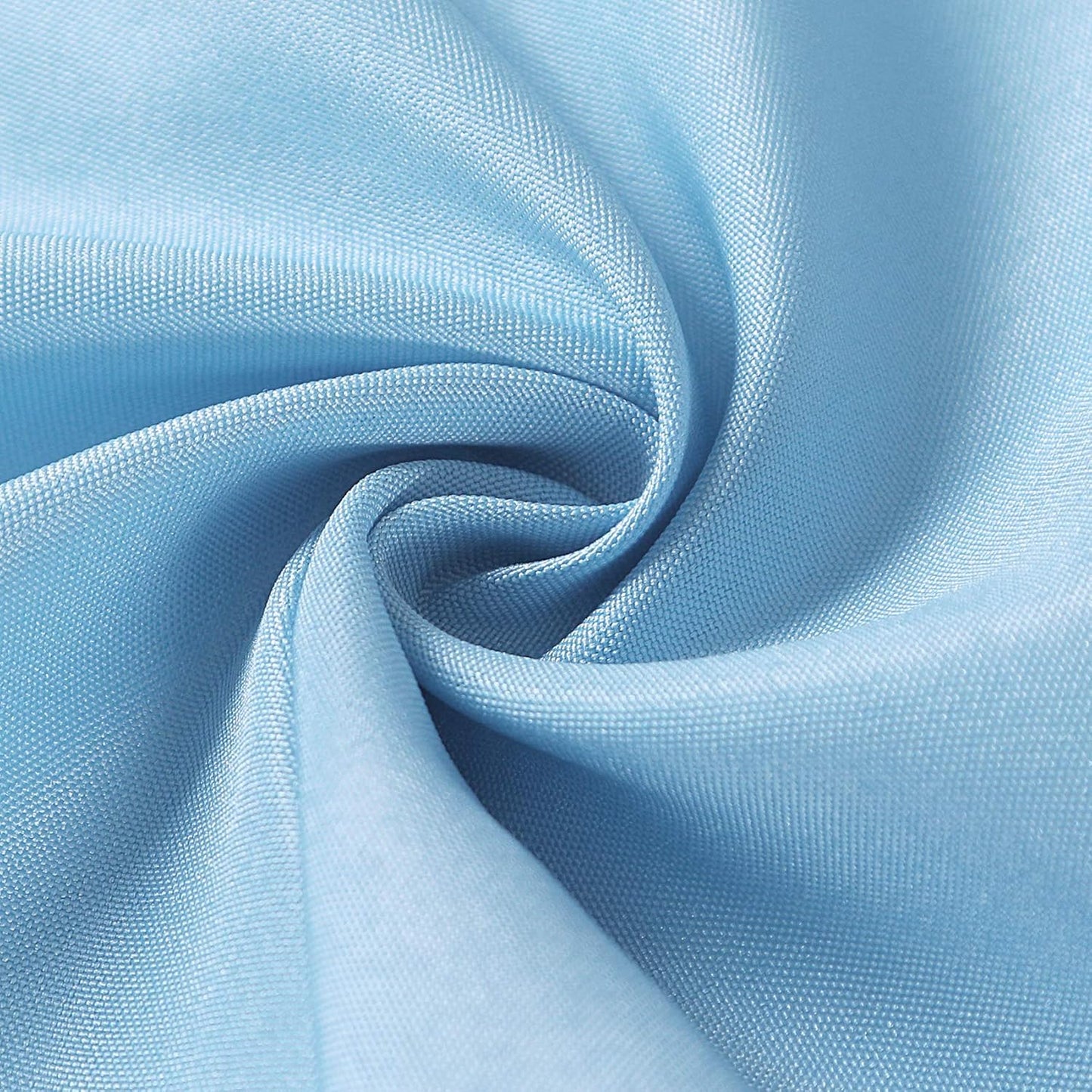 108 inch Round Tablecloth Washable Polyester Table Cloth Decorative Table Cover for Wedding Party Dining Banquet（108 inch,Blue Mist）