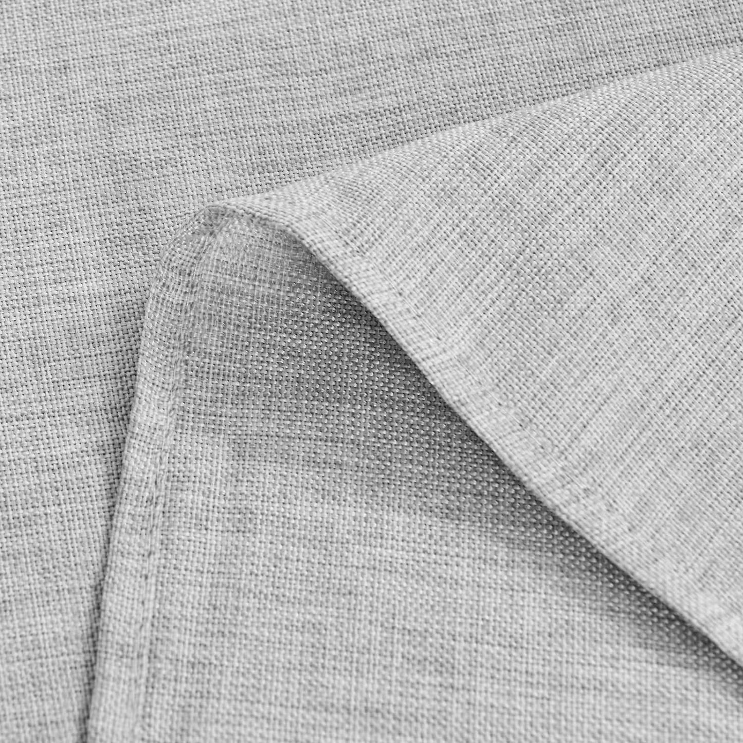 Hiasan Faux Linen Square Tablecloth - Wrinkle and Stain Resistant Washable Table Cloth for Kitchen Dining Room Holiday Table Cover for Dinner, Light Grey, 54 x 54 Inch