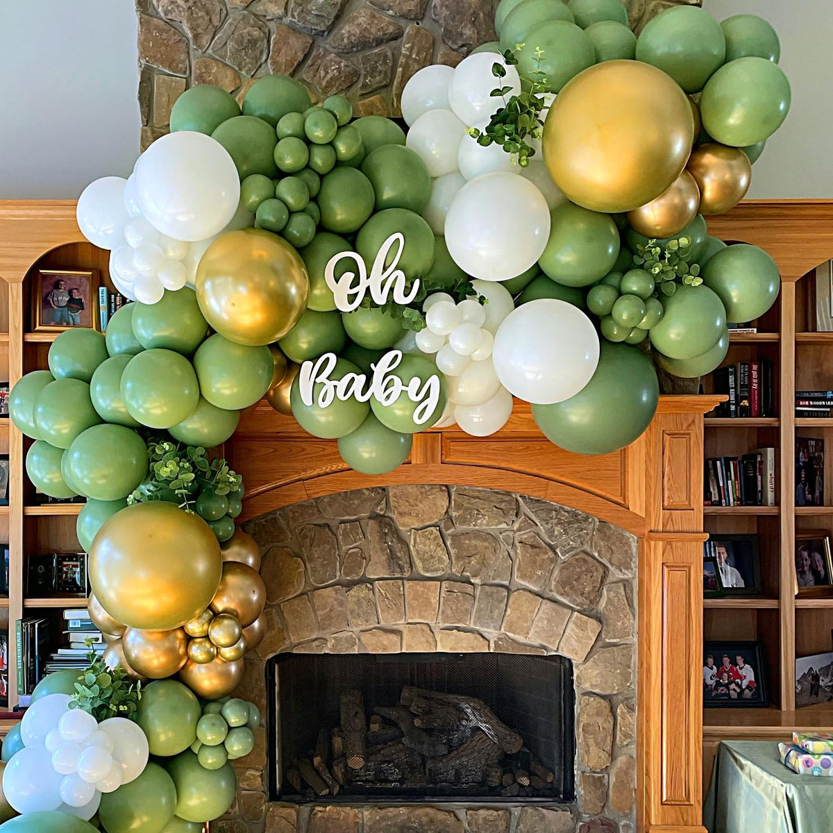 110pcs Sage Green Balloons 12 Inch Green Latex Balloon Garland Arch Kit for Birthday Baby Shower Anniversary Graduation Wedding Party Decorations
