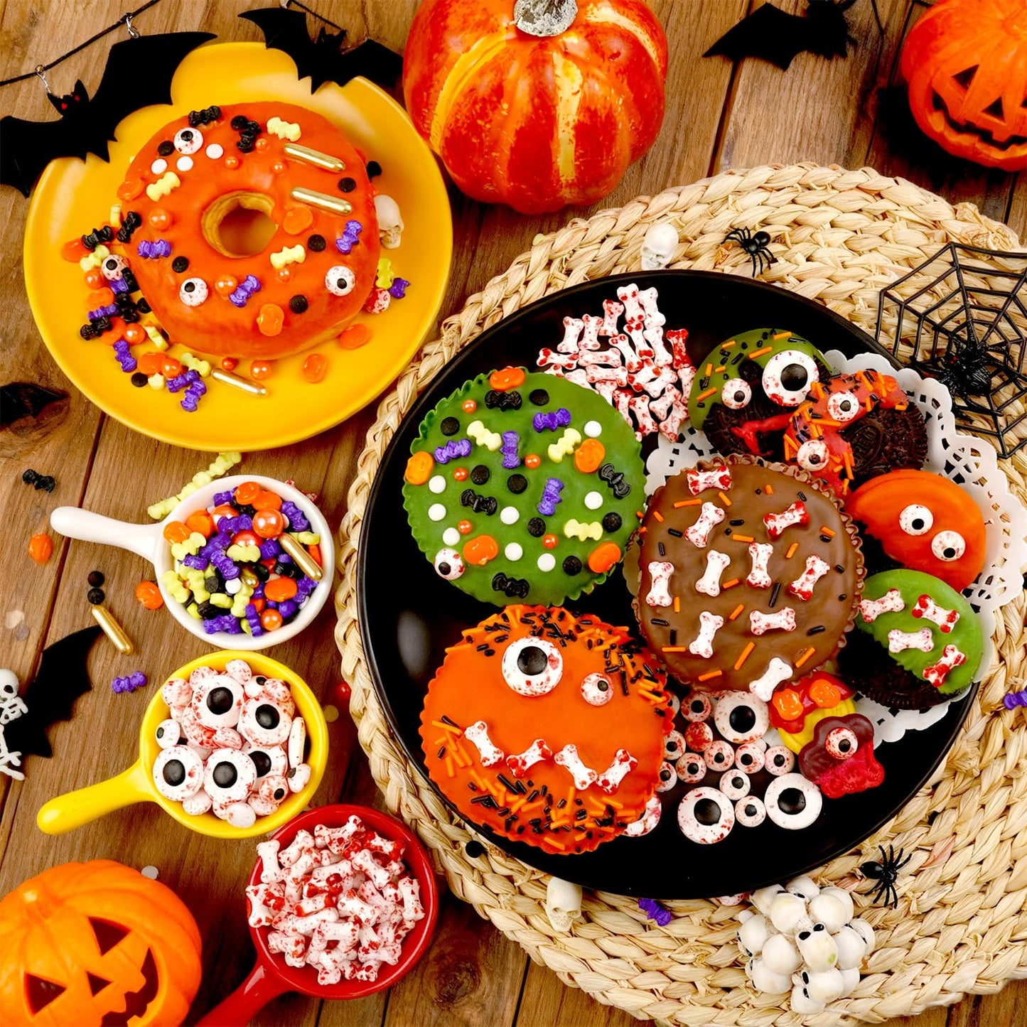 Halloween Sprinkles, Bloody Dog Bones Candy, Halloween Candy, Edible Sprinkles for Cake Decorating, Cupcake Decoration, Cupcake Toppings, Cookie, Ice Cream, 180g/ 6.35oz