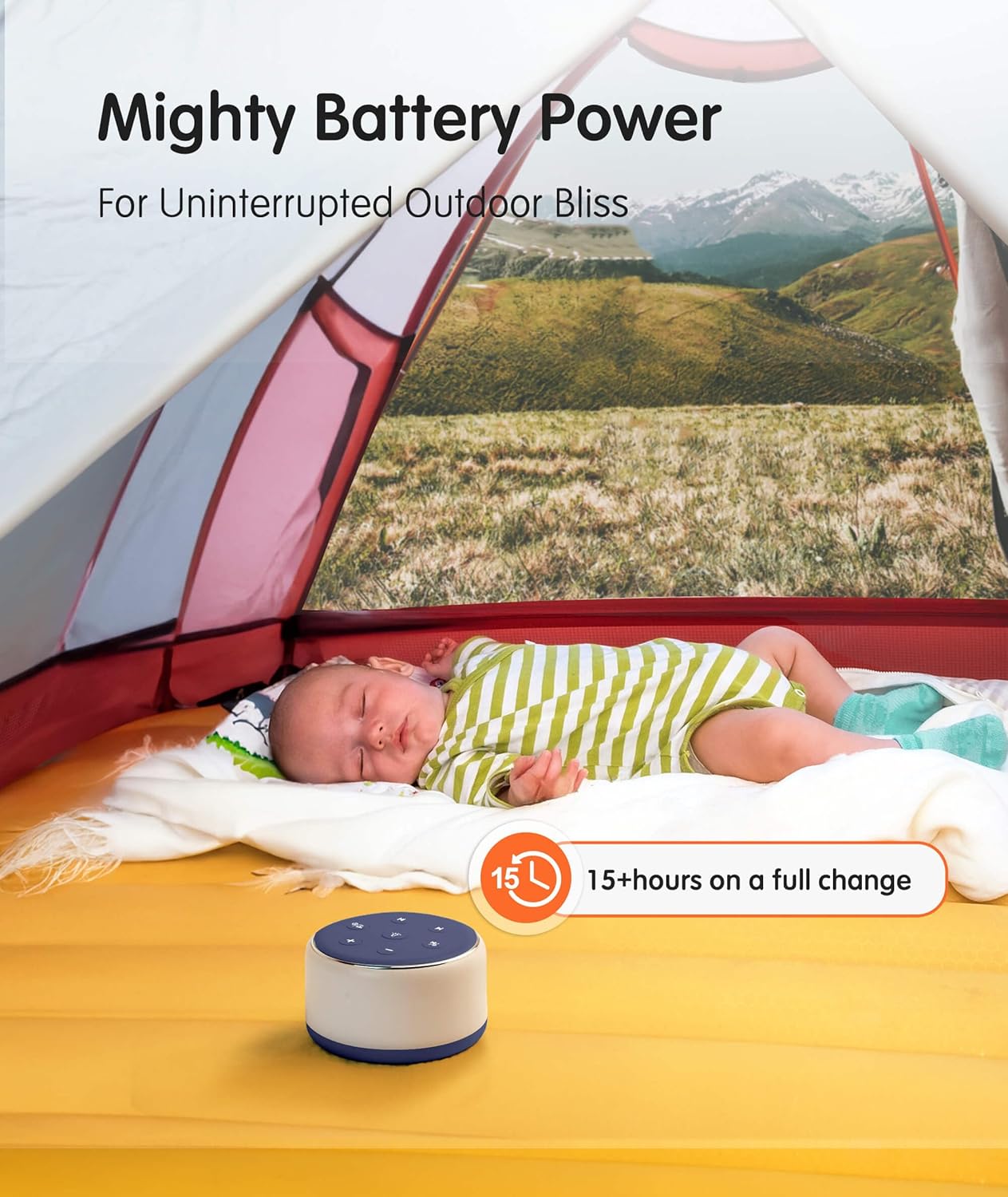 FamiSym Sleep Sound Machine for Babies Kids Adults - Rechargeable White Noise Machine for Sleeping with Night Light, 34 Soothing Sounds, Nursery Decor Baby Lullaby Machine, Registry Gift